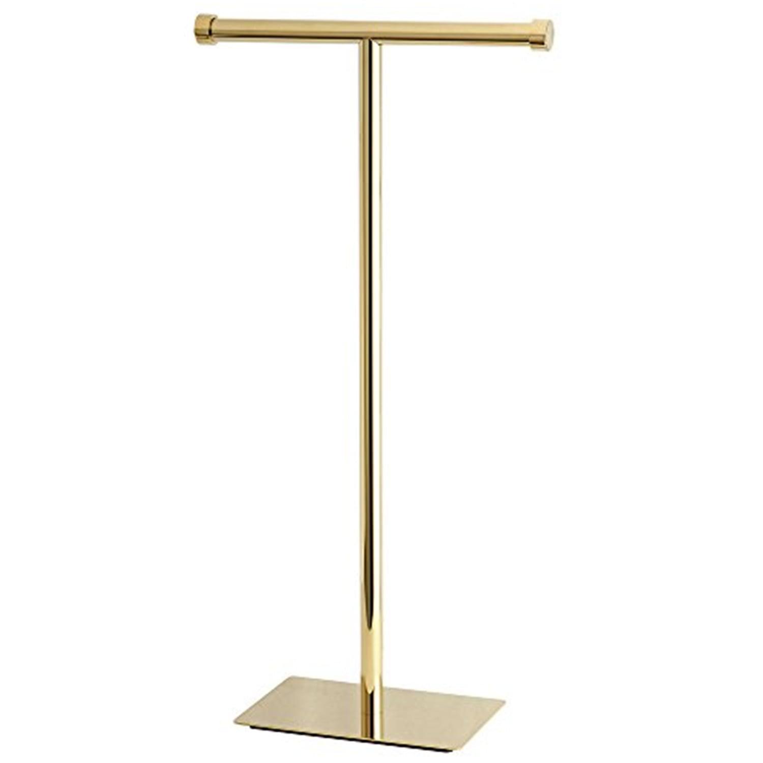 Kingston Brass Cc810 Claremont Free Standing Euro Toilet Paper Holder - Brass