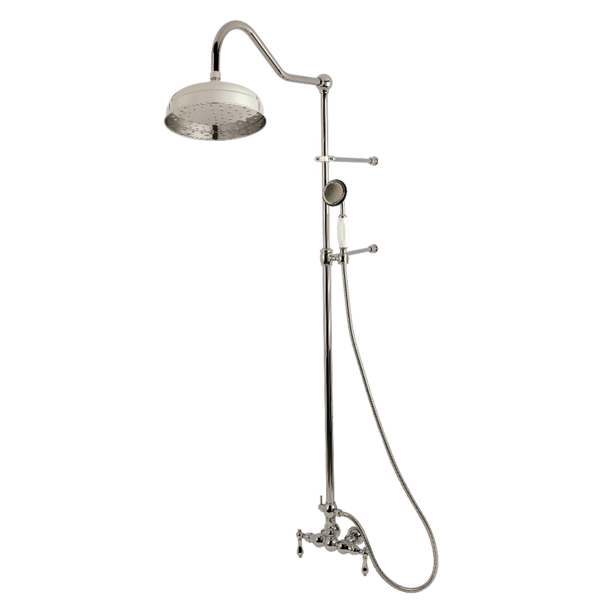 Kingston Brass Vintage Tub Wall Mount Rain Drop Shower System with Hand Shower