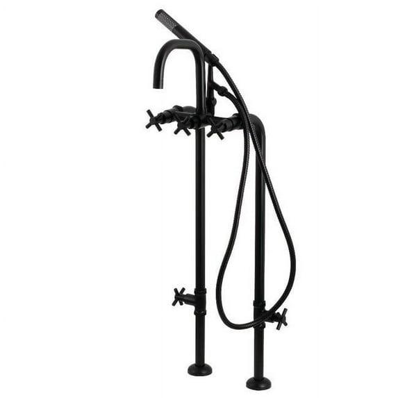 Kingston Brass Concord Freestanding Tub Faucet with Supply Line and Stop Valve