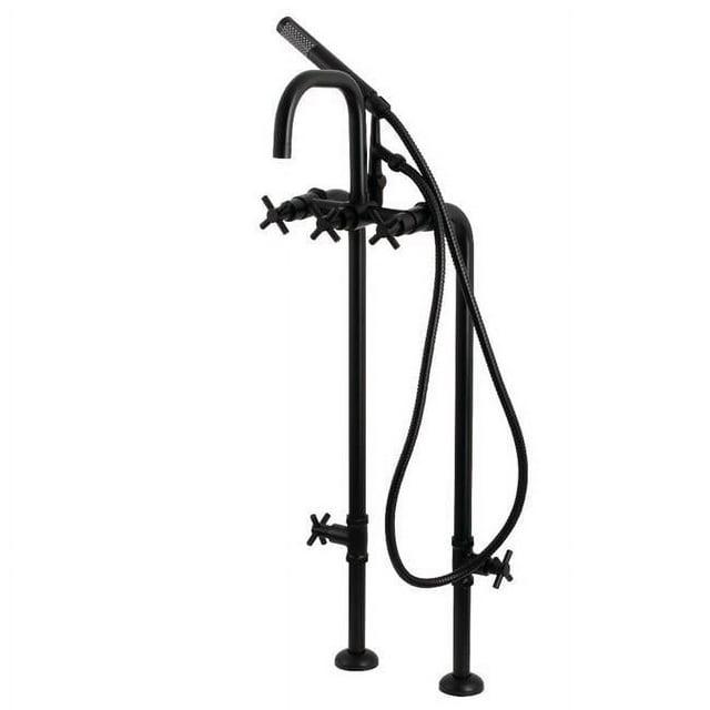 Kingston Brass Concord Freestanding Tub Faucet with Supply Line and Stop Valve