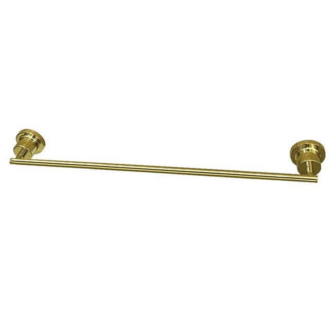 Polished Brass 24-Inch Wall Mounted Towel Bar