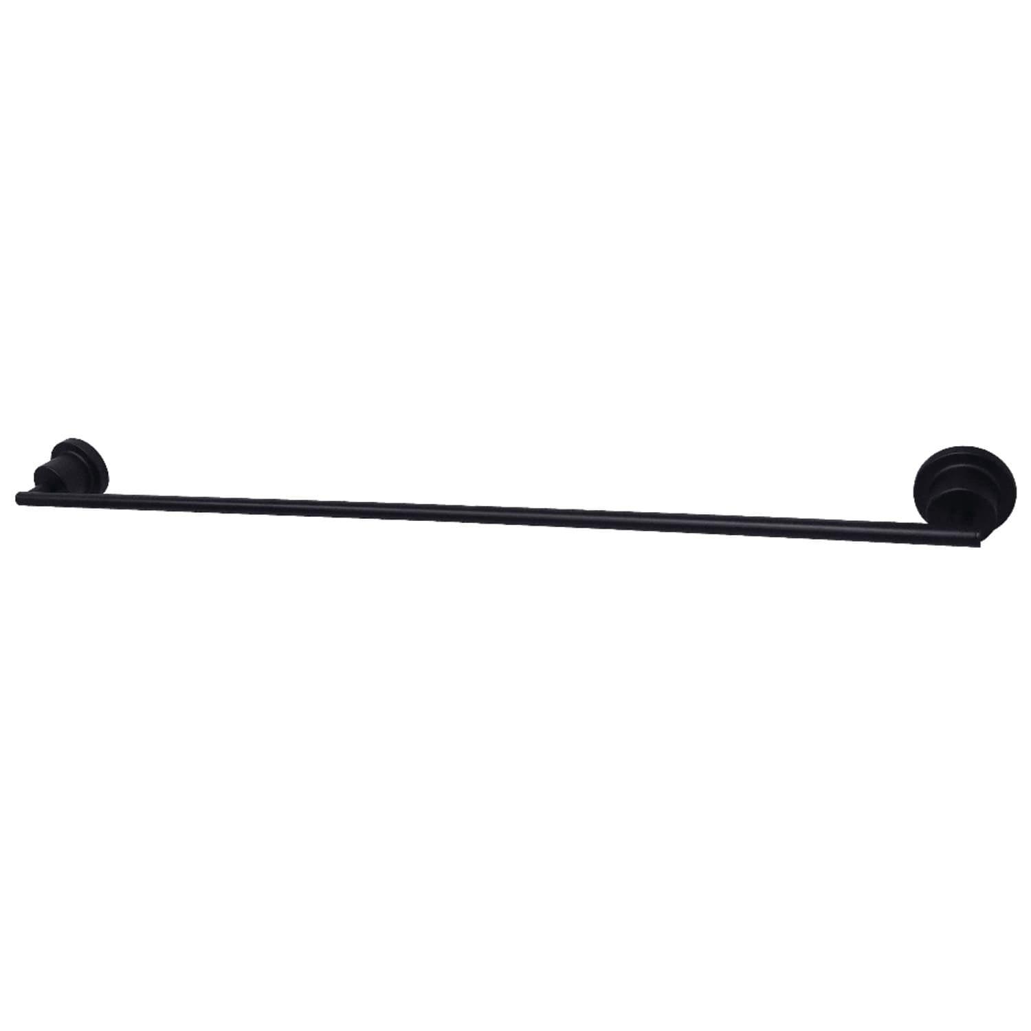 Matte Black 30-Inch Wall Mounted Single Towel Bar