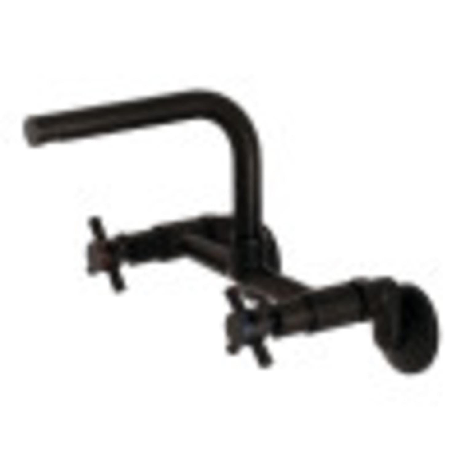 Concord Matte Black Modern Wall Mount Kitchen Faucet