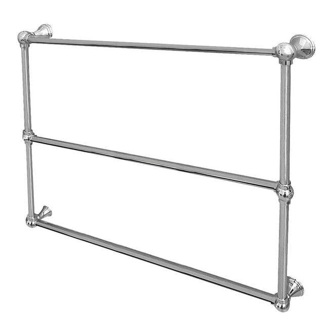 Kingston Brass Maximilien 36-Inch Wall Mount 3-Bar Towel Rack