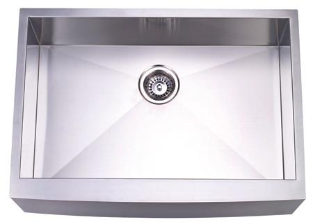 Kingston Brass Denver 30-Inch Stainless Steel Apron-Front Single Bowl Farmhouse Kitchen Sink