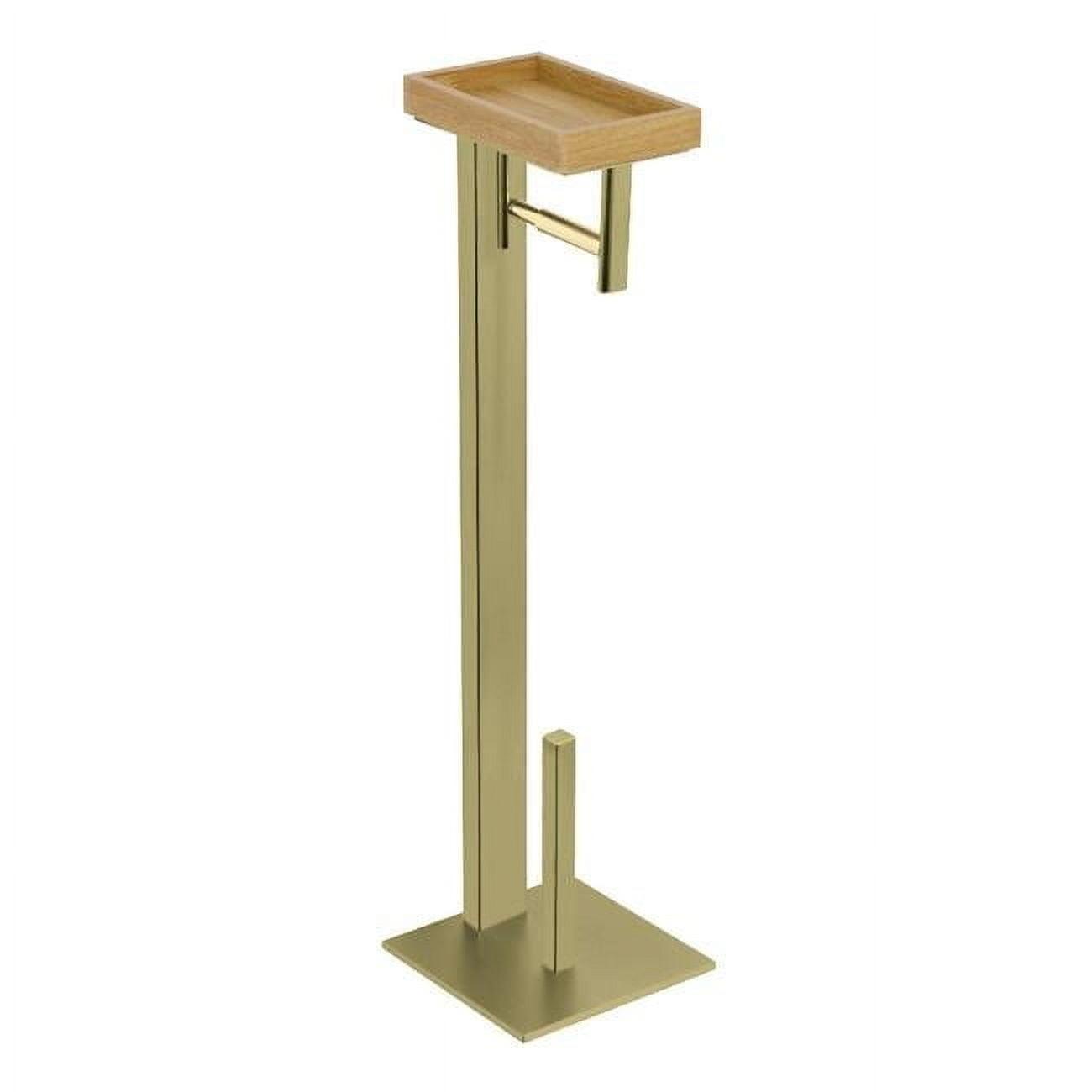 Kingston Brass SCC8507 Kingston Brass Edenscape Freestanding Toilet Paper Holder with Storage Shelf