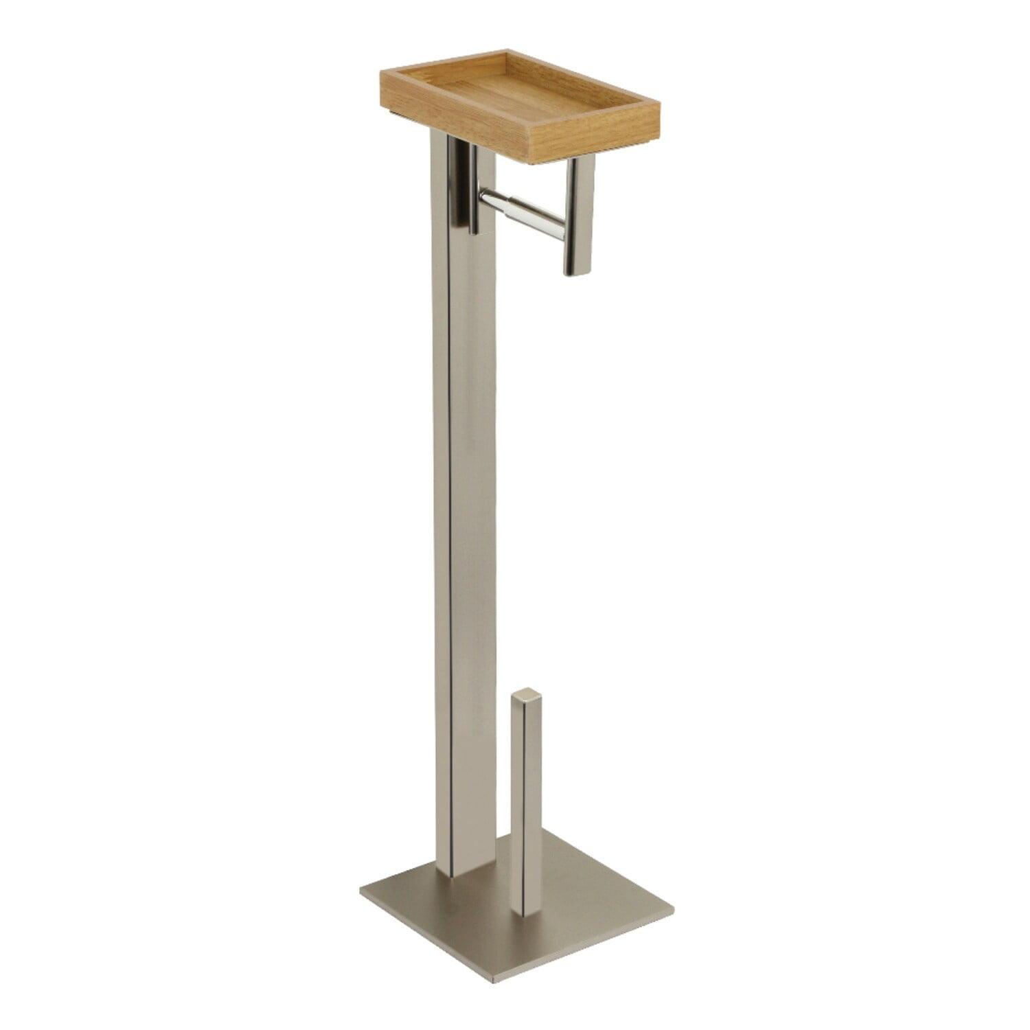 Kingston Brass SCC8508 Kingston Brass Edenscape Freestanding Toilet Paper Holder with Storage Shelf