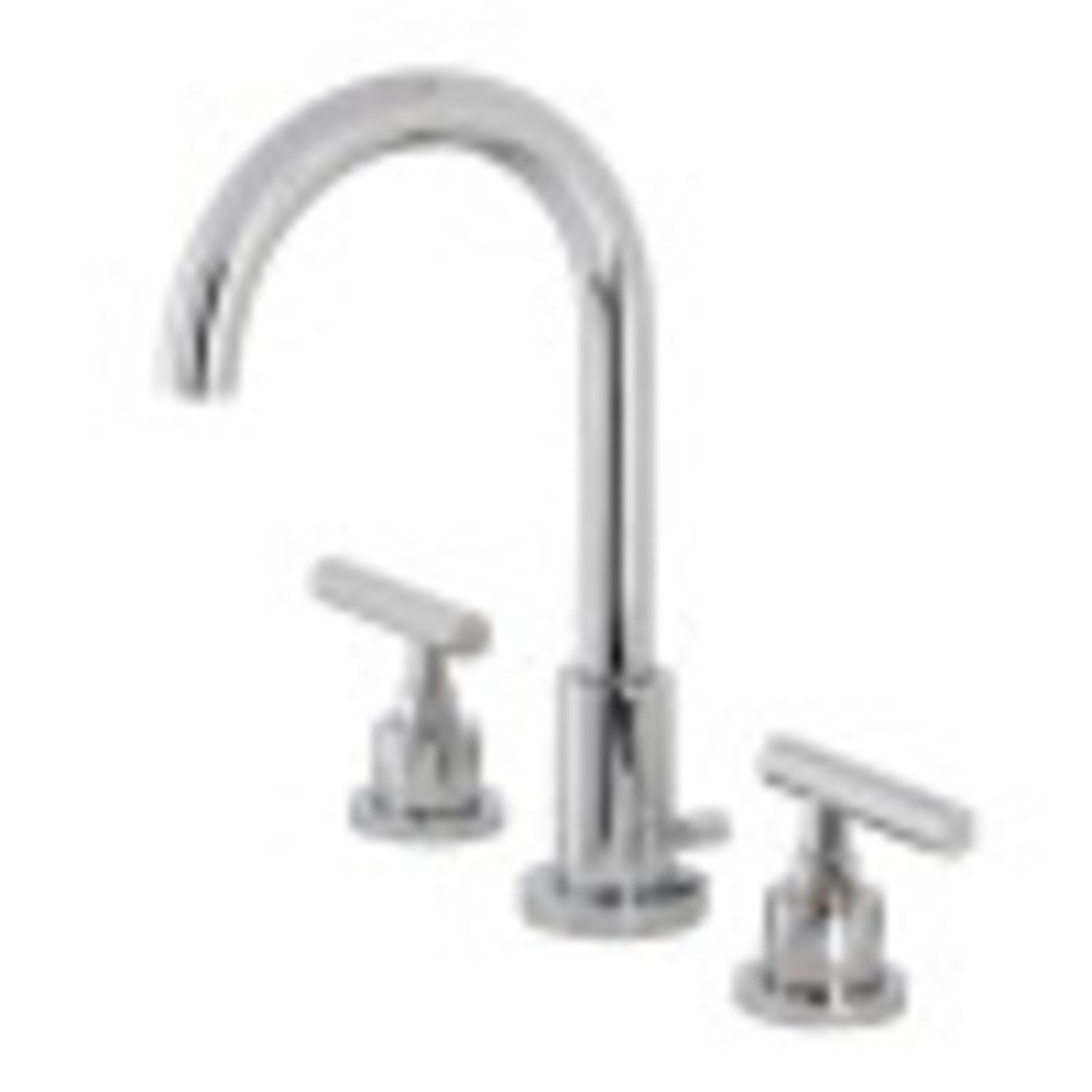 Kingston Brass Manhattan Widespread Bathroom Faucet With Drain Assembly