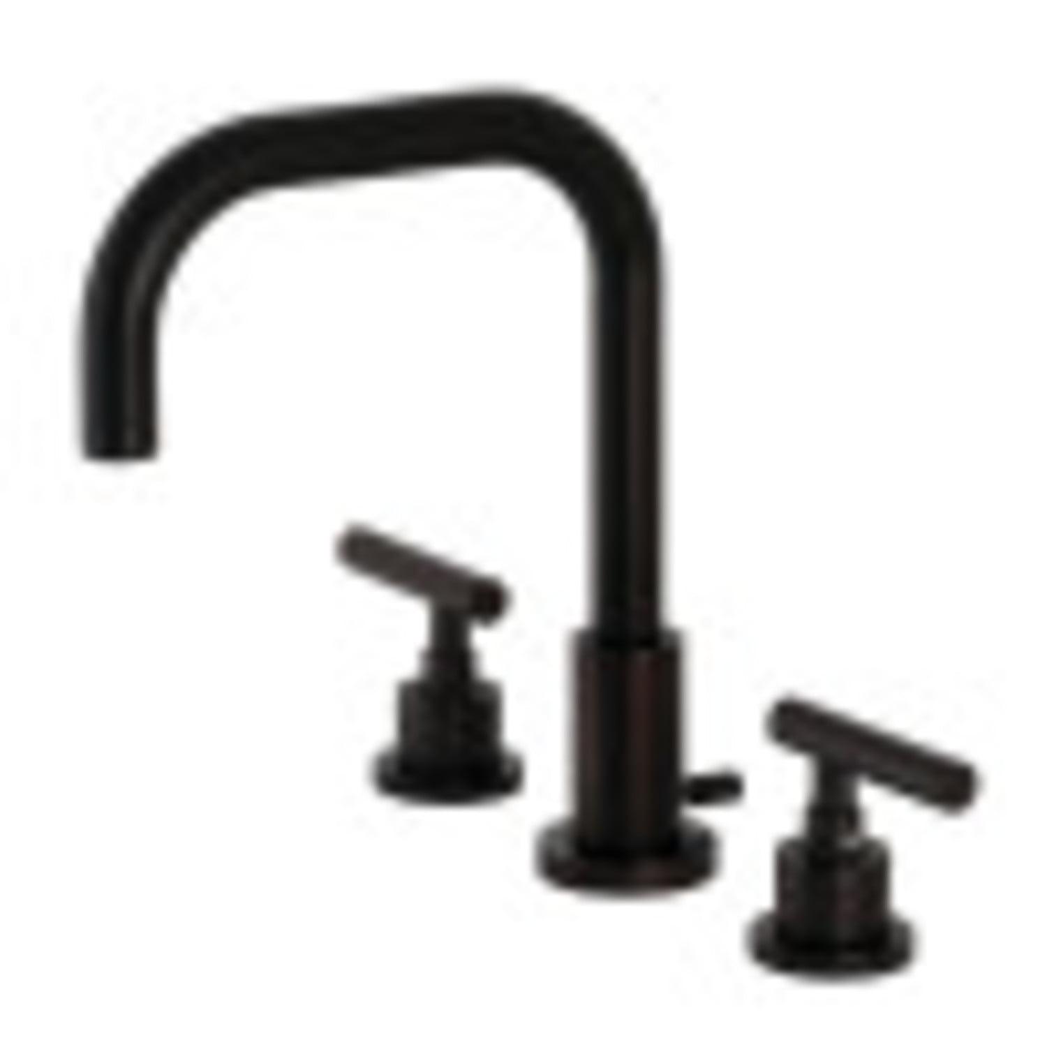 Kingston Brass Manhattan Widespread Bathroom Faucet With Drain Assembly