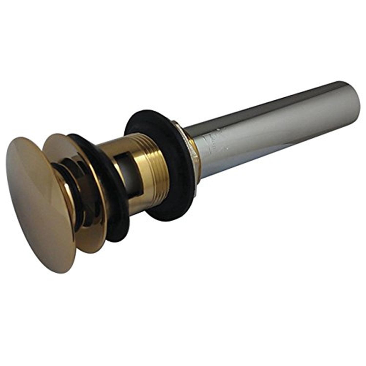 Kingston Brass Push Pop-Up Bathroom Sink Drain with Overflow, 22 Gauge