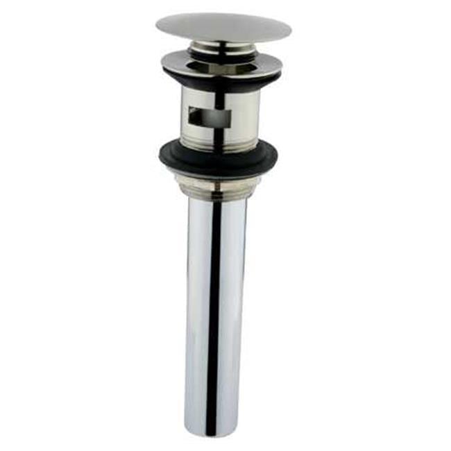 Kingston Brass Push Pop-Up Bathroom Sink Drain with Overflow, 22 Gauge