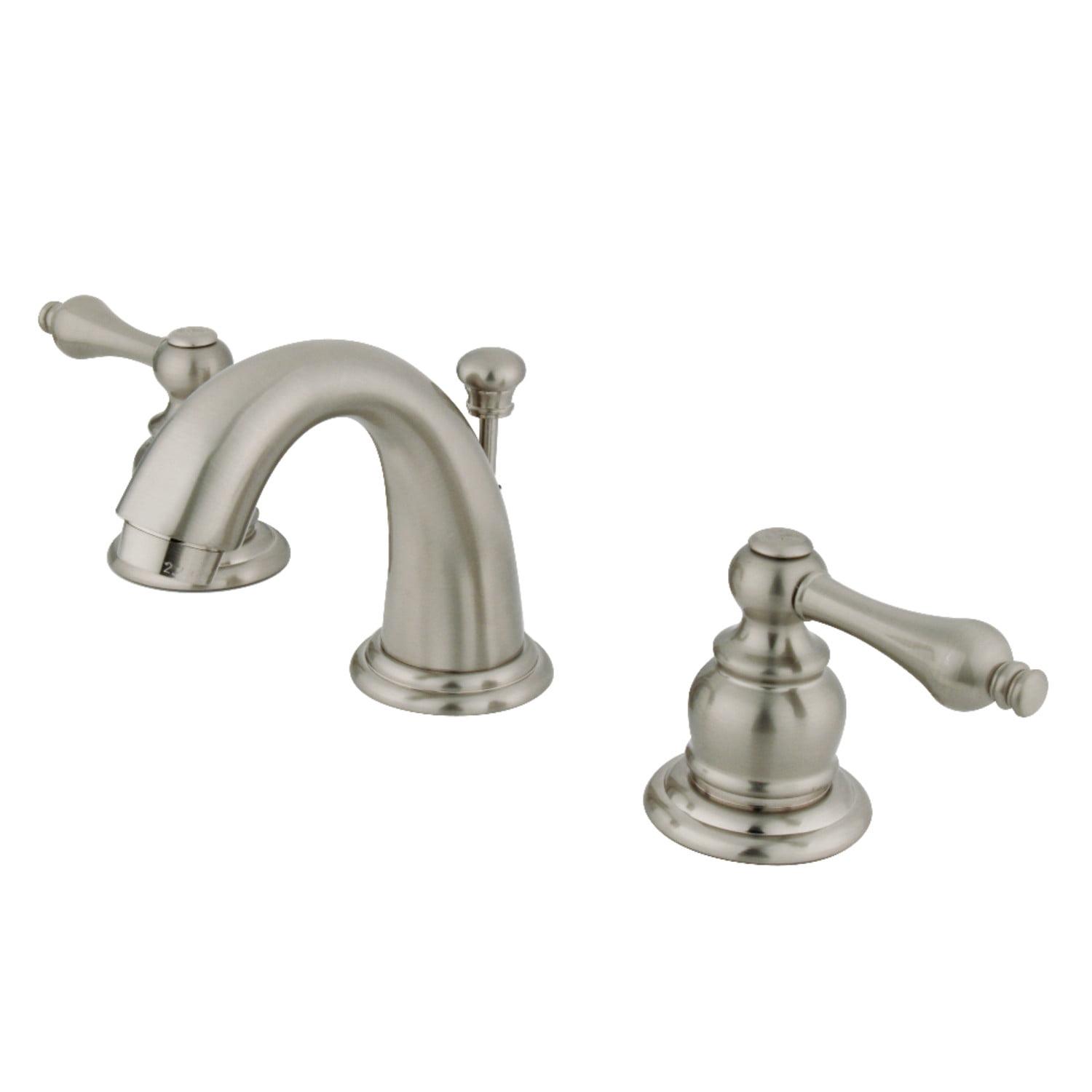 English Country Widespread Bathroom Faucet with Drain Assembly