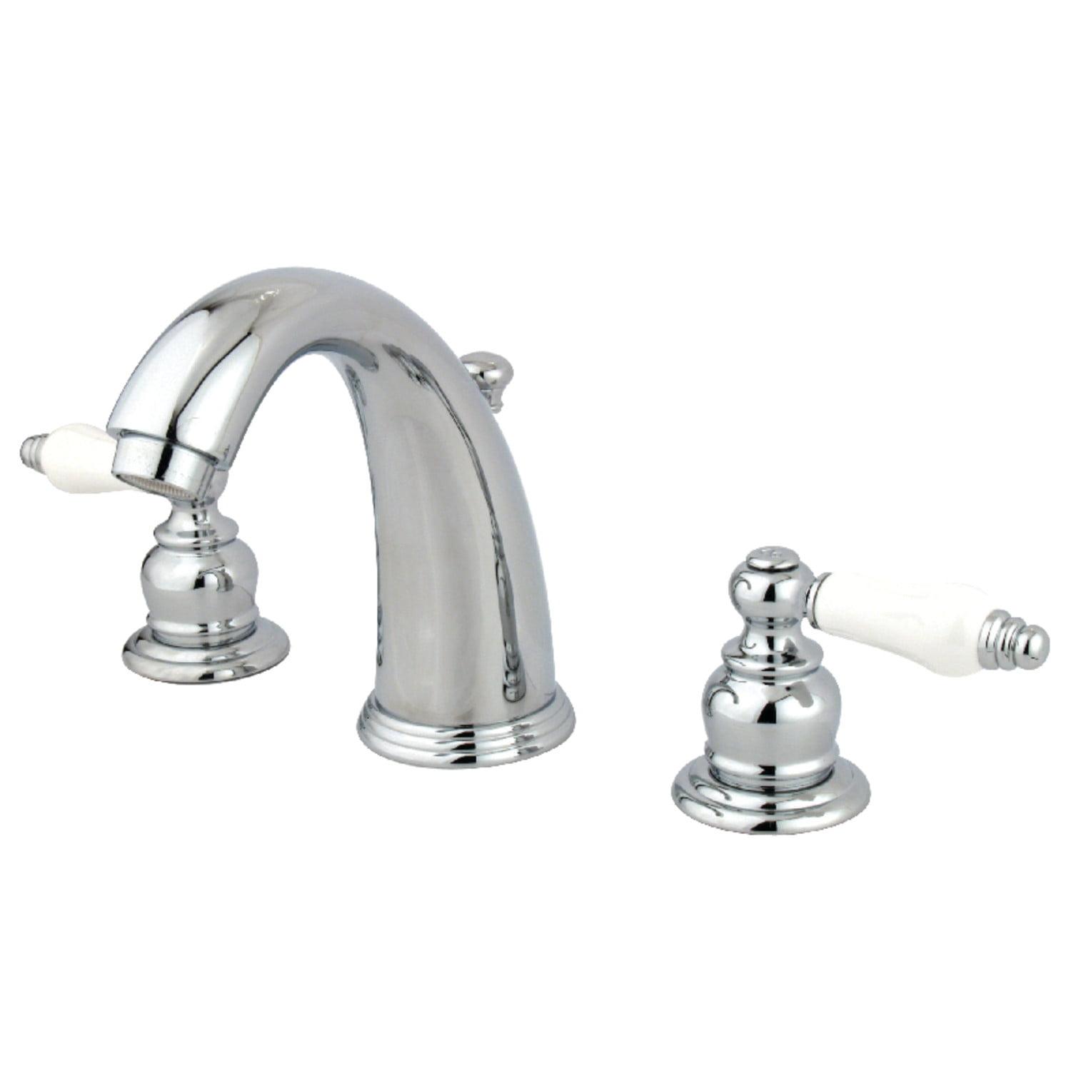 English Country Widespread Bathroom Faucet with Drain Assembly