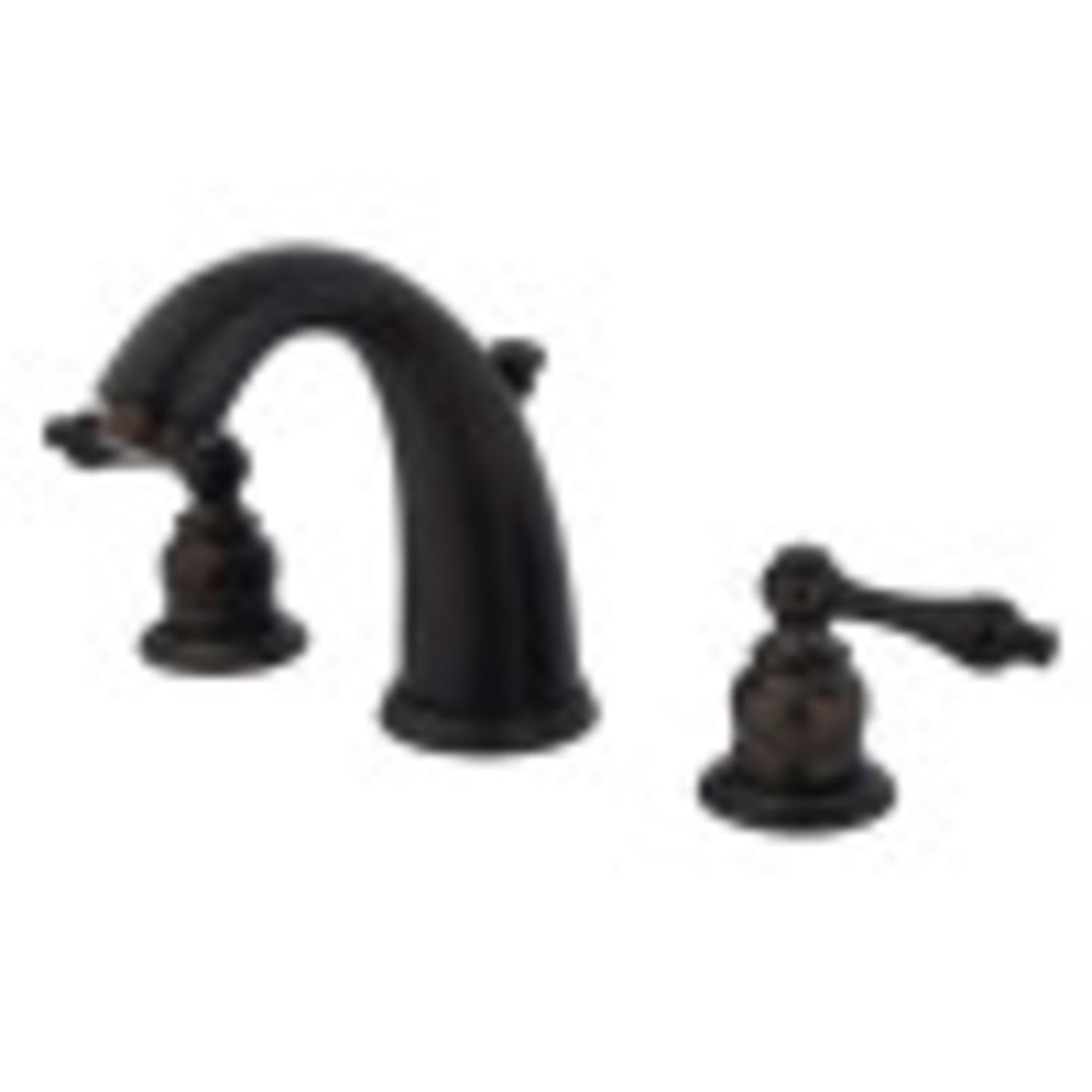 Victorian Elegance 8" Oil Rubbed Bronze Widespread Bathroom Faucet