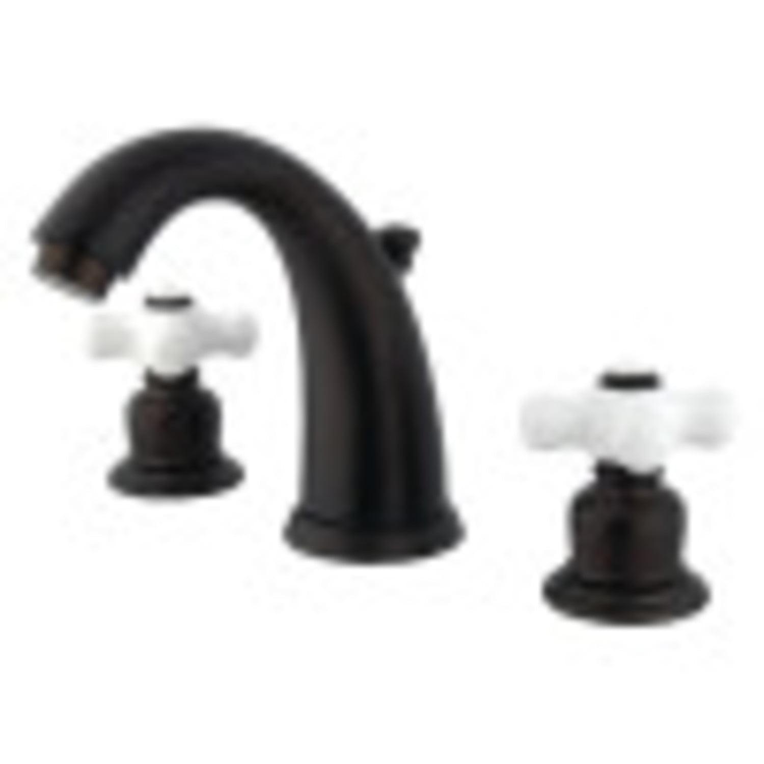 English Country 8-Inch Oil Rubbed Bronze Widespread Bathroom Faucet