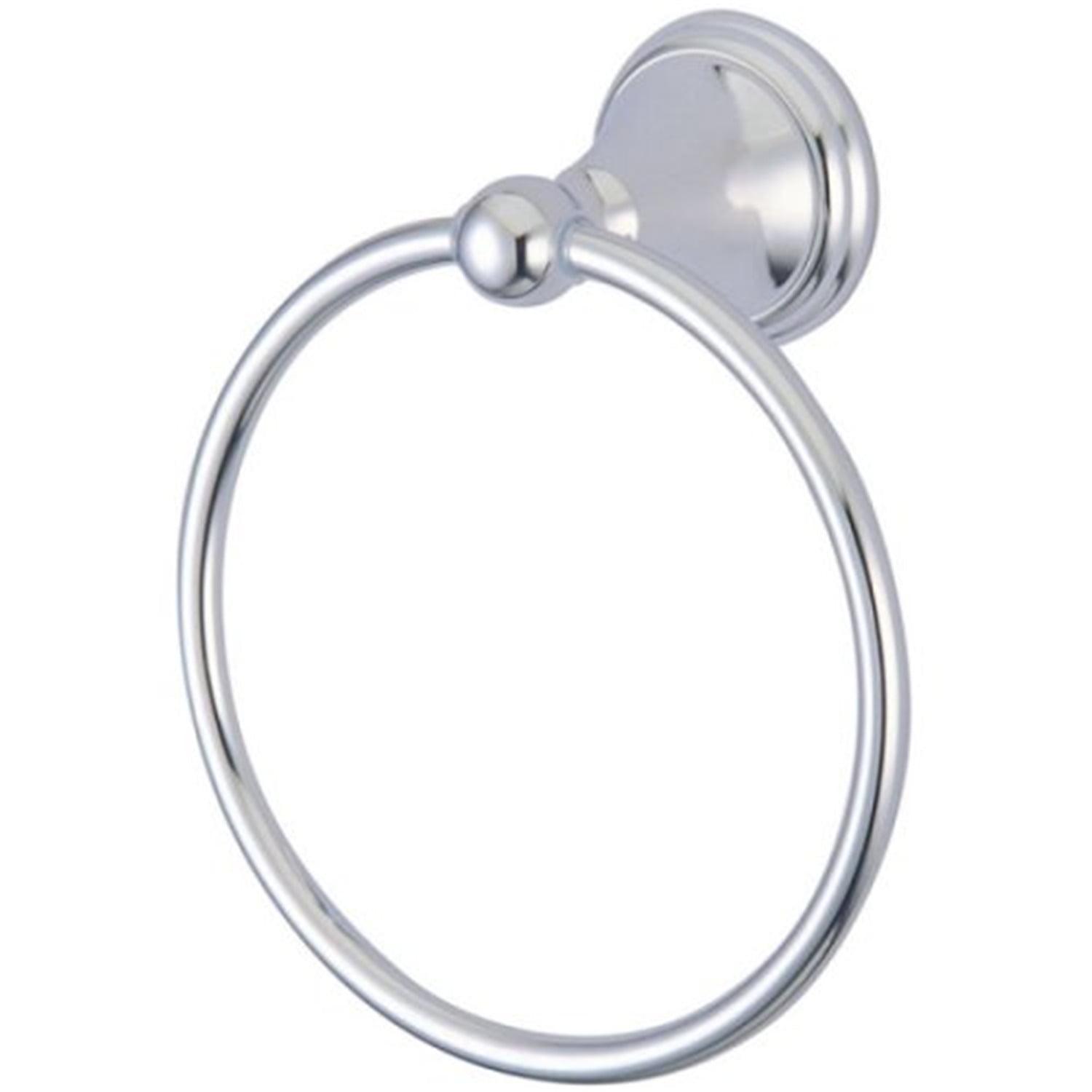 Polished Chrome 6-Inch Wall Mounted Towel Ring