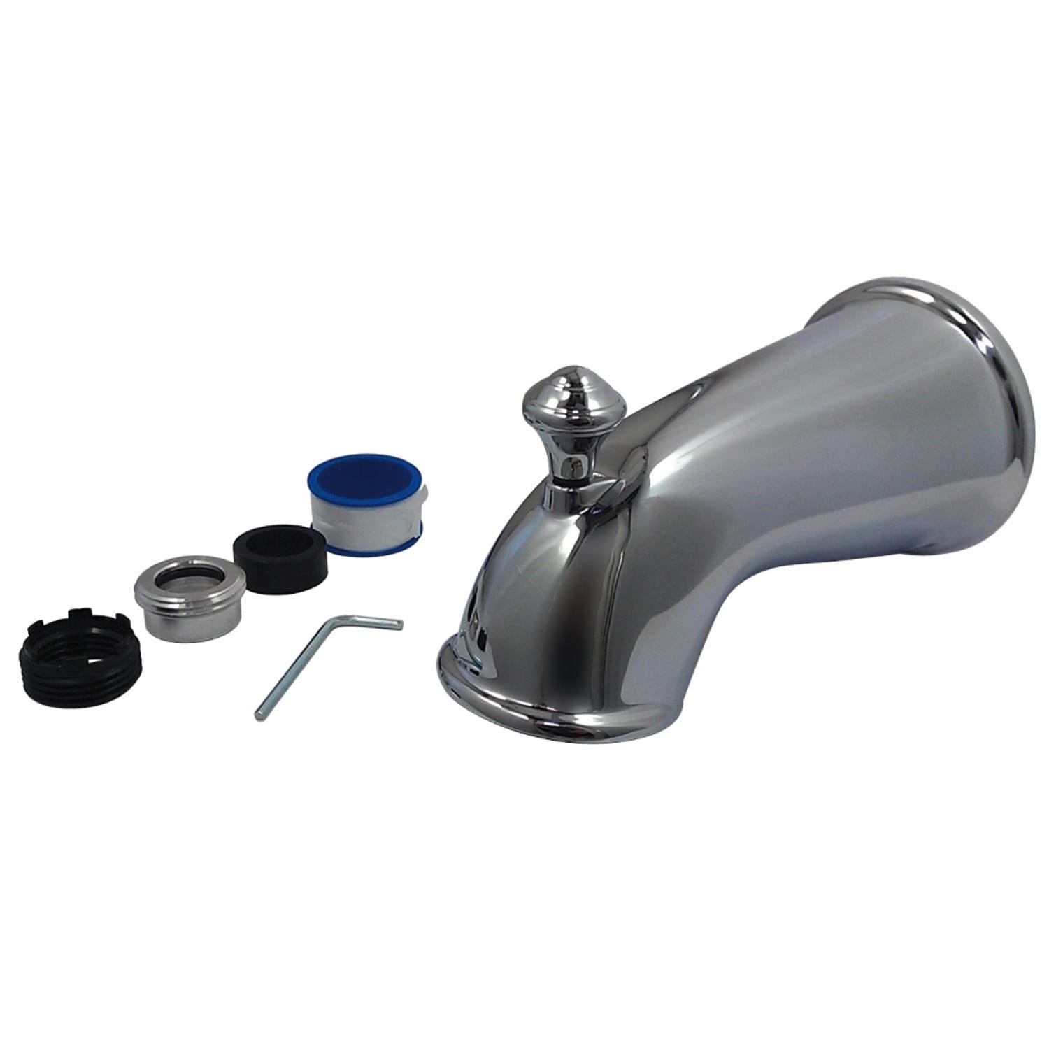 Chrome Universal Fit Tub Spout with Diverter