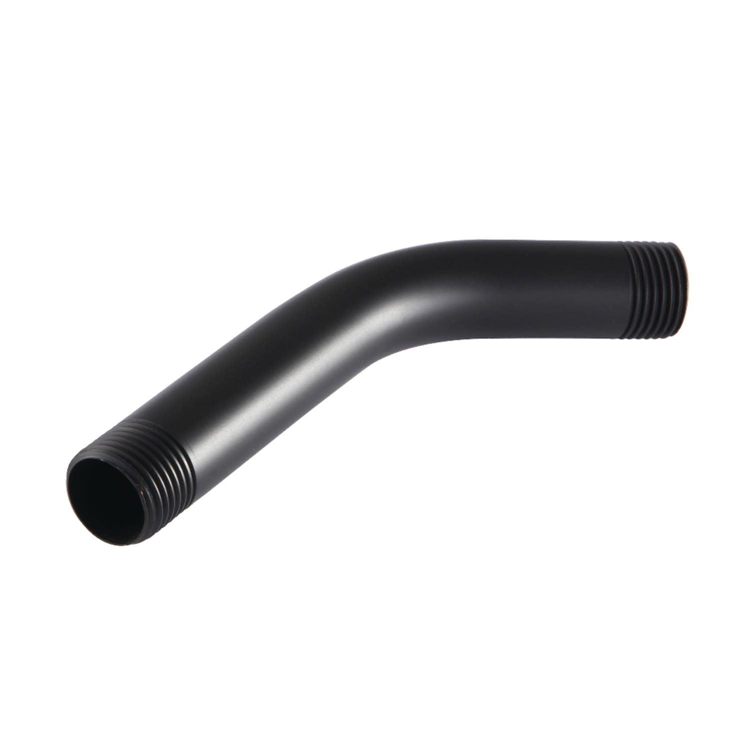 Matte Black Brass 6-Inch Wall Shower Arm