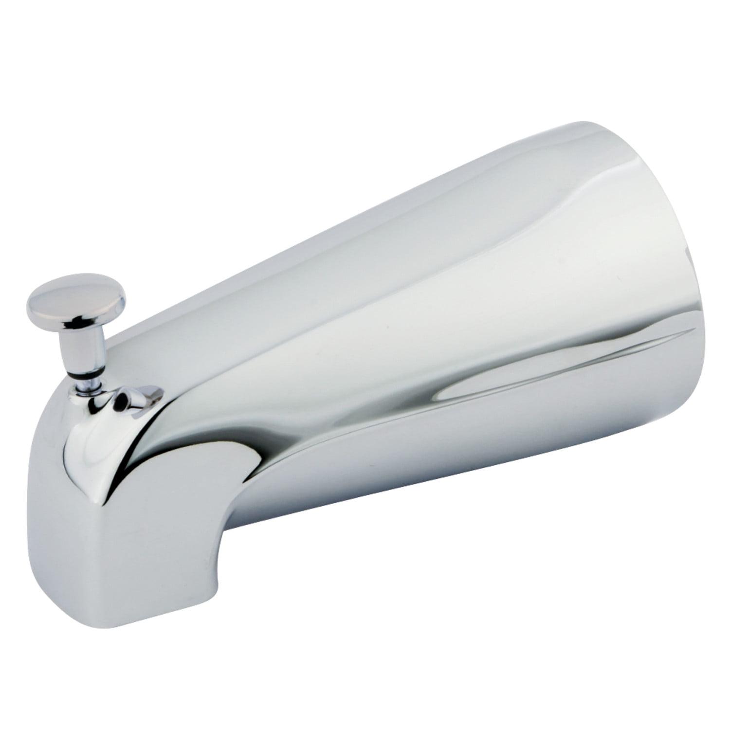 Polished Chrome Wall Mounted Tub Spout with Diverter