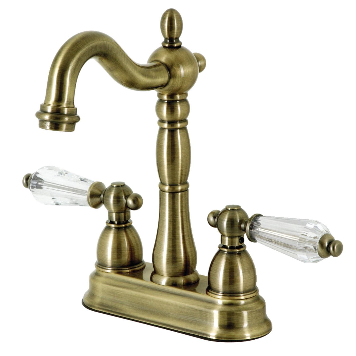 Kingston Brass Wilshire Two-Handle 2-Hole Deck Mount Bar Faucet