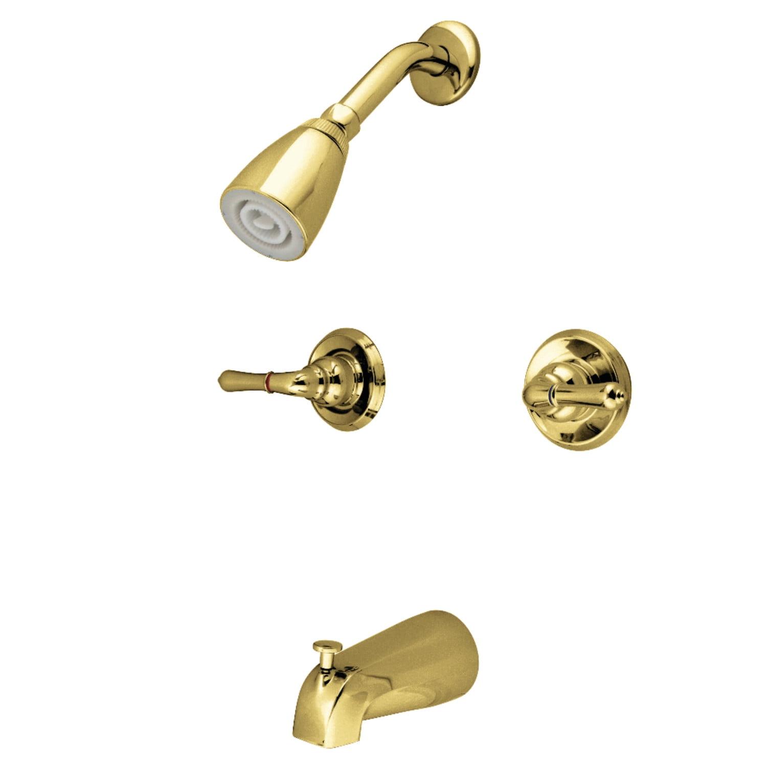 Kingston Brass Magellan Double-Handle Tub and Shower Faucet