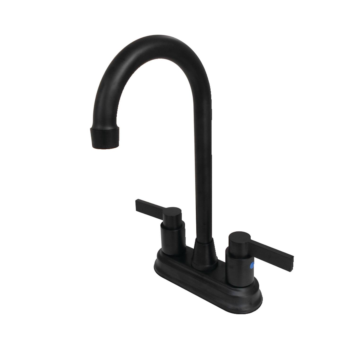 Kingston Brass Nuvofusion Two-Handle 2-Hole Deck Mount Bar Faucet