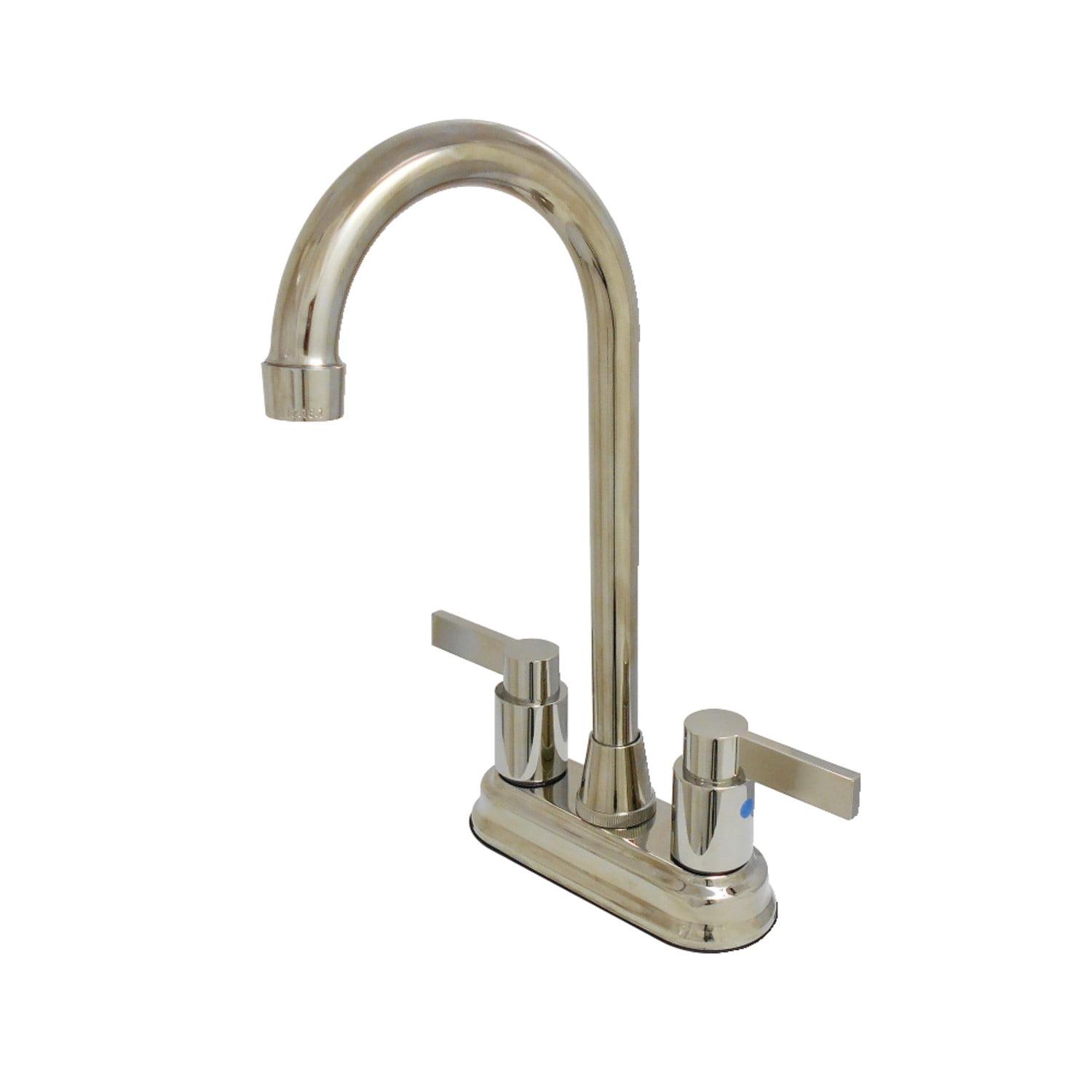 Kingston Brass Nuvofusion Two-Handle 2-Hole Deck Mount Bar Faucet