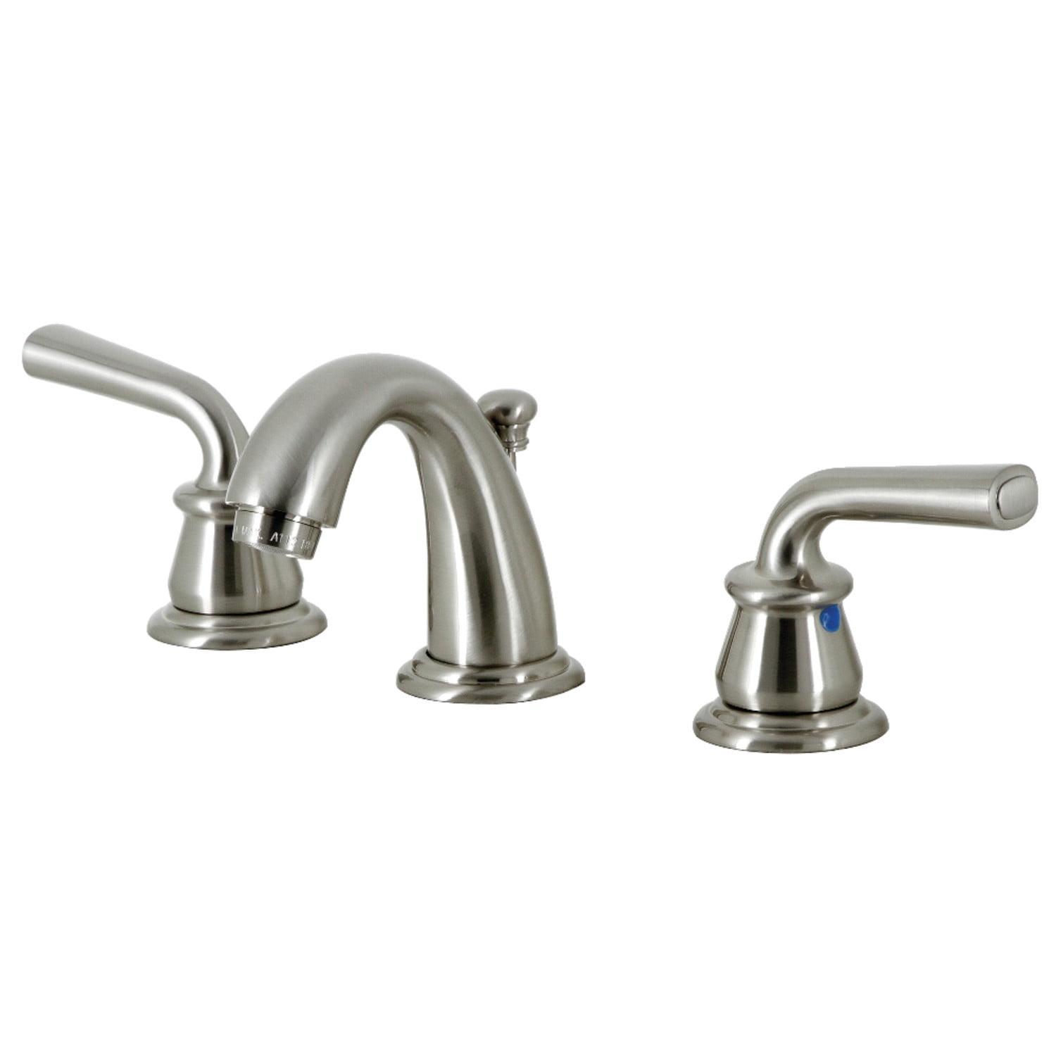 Elegant Traditional Brushed Nickel Widespread Bathroom Faucet