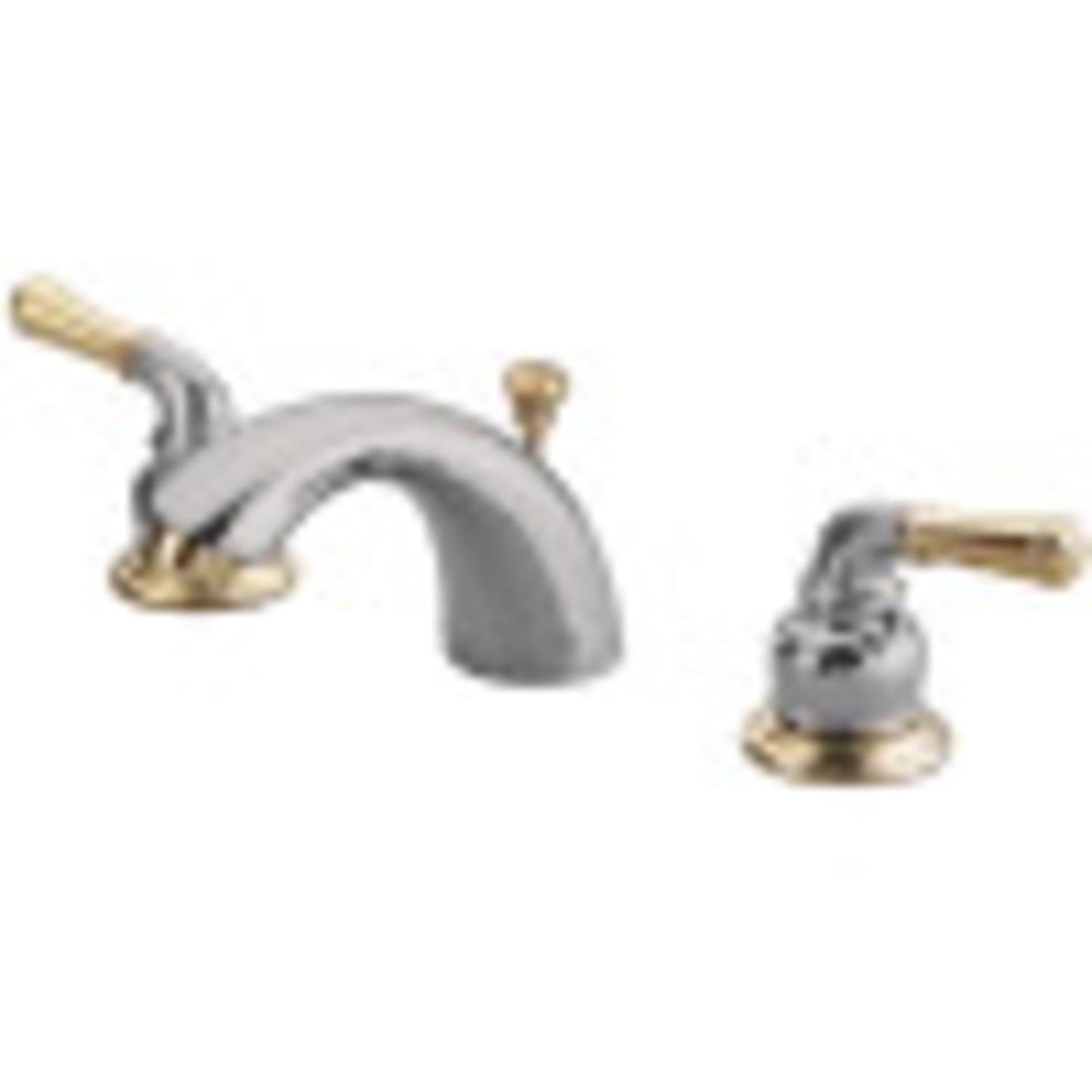 Kingston Brass KB954 Magellan Mini-Widespread Bathroom Faucet, Polished Chrome/Polished Brass