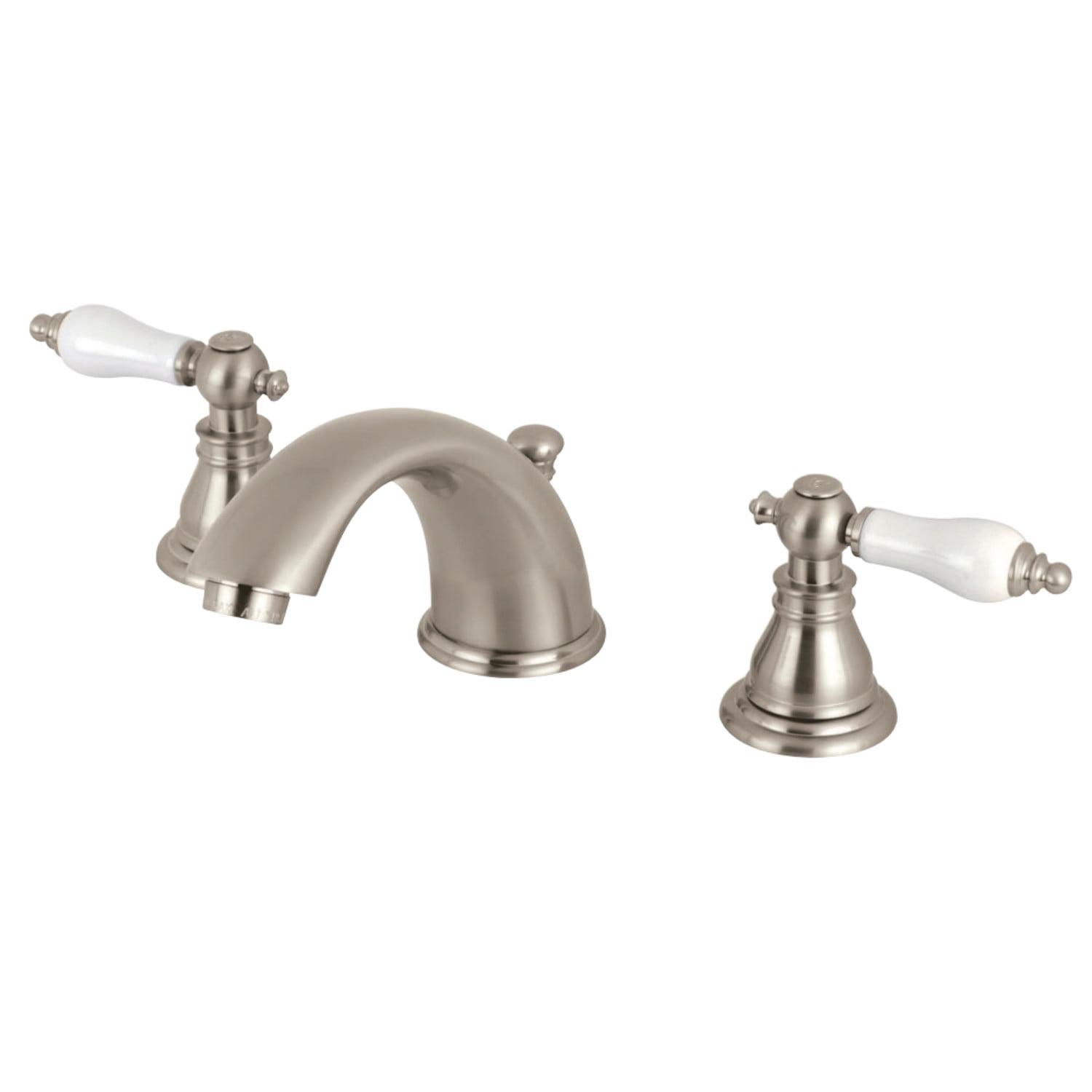 American Patriot Traditional Brushed Nickel Widespread Bathroom Faucet