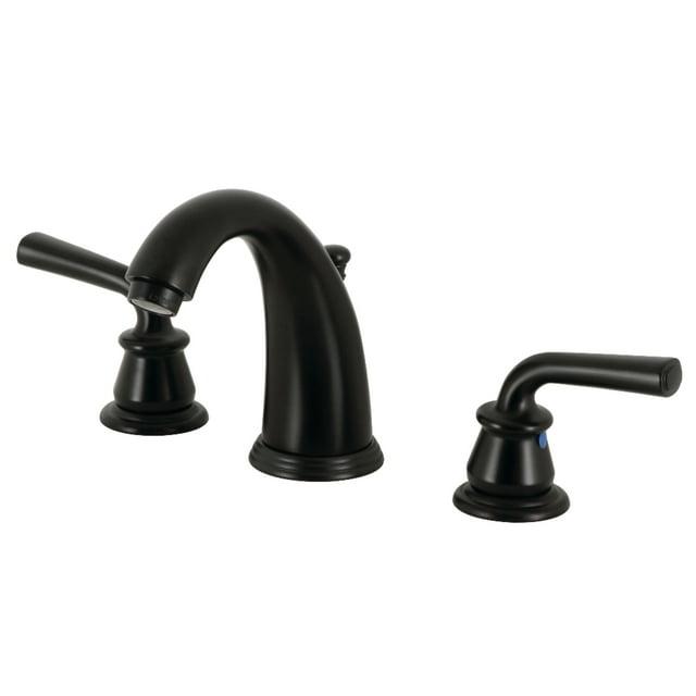 Kingston Brass KB980RXL Kingston Brass Restoration Two-Handle 3-Hole Deck Mount Widespread Bathroom Faucet with Retail Pop-Up Drain