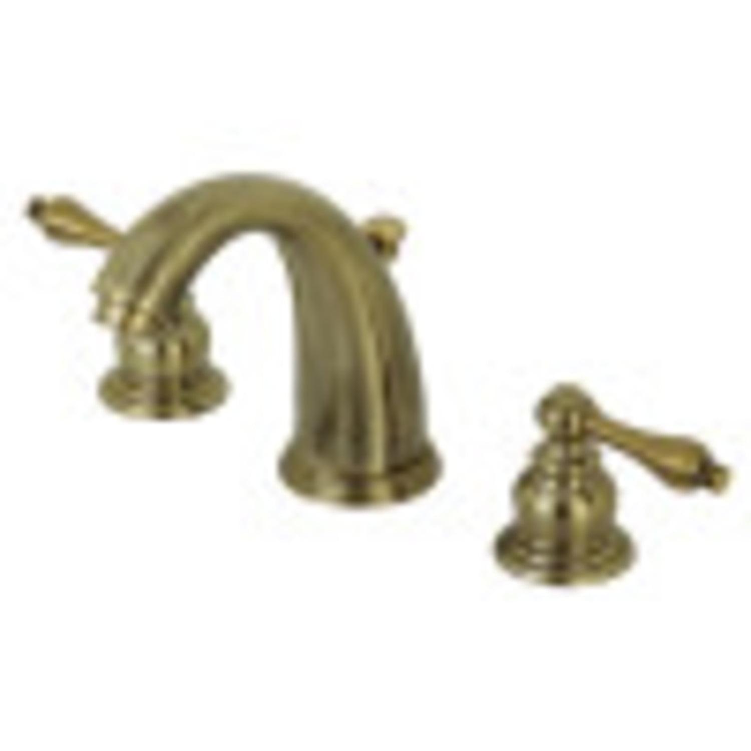 Victorian Elegance 8" Antique Brass Widespread Bathroom Faucet