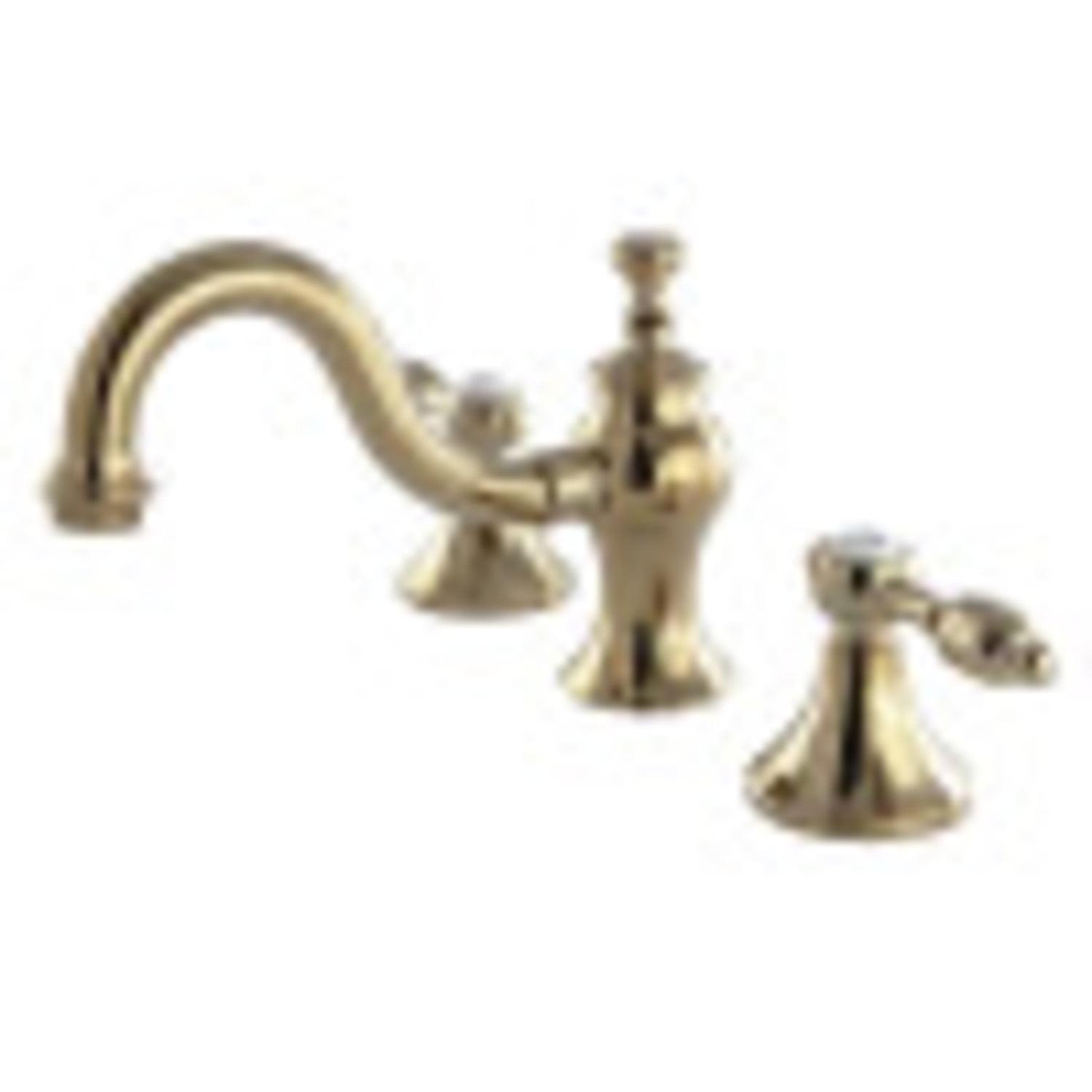 Kingston Brass KC7162TAL 8 in. Widespread Bathroom Faucet, Polished Brass