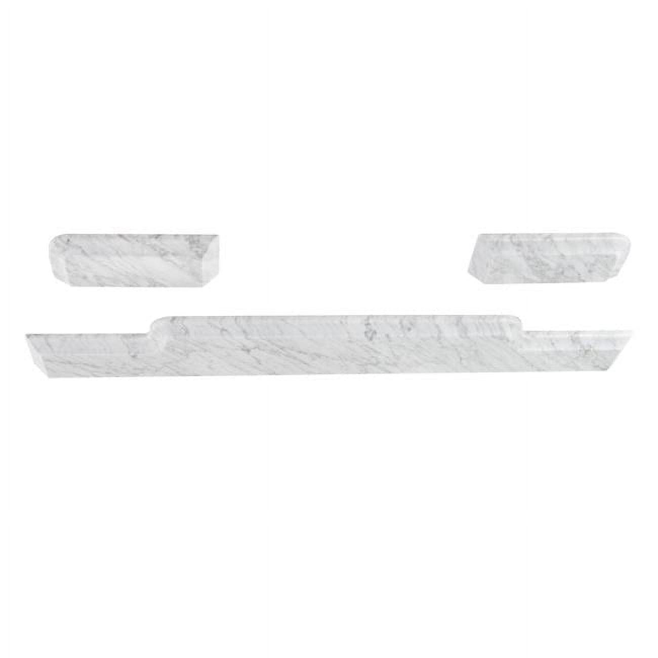 Kingston Brass Pemberton Carrara Marble Vanity Top Backsplash