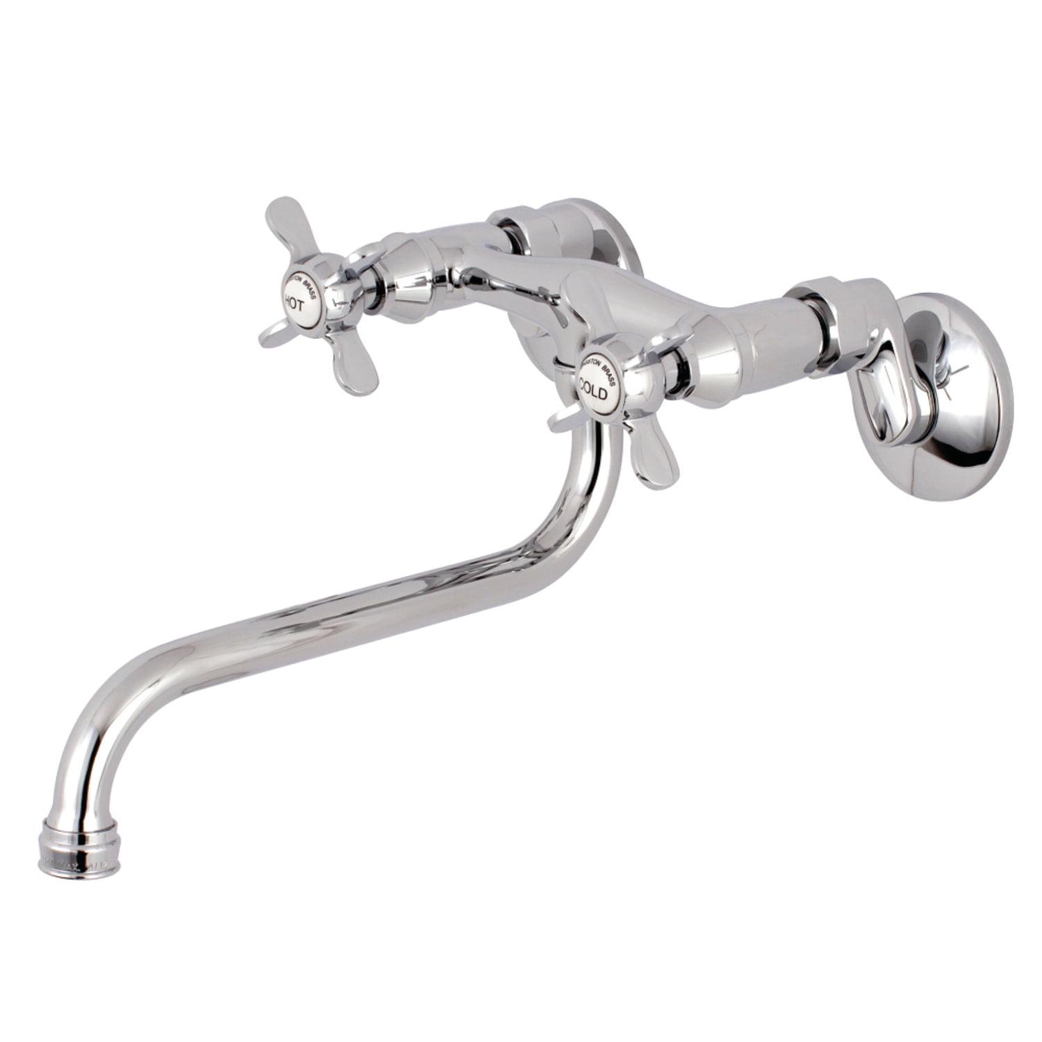 Kingston Brass Essex Two-Handle 2-Hole Wall Mount Bathroom Faucet