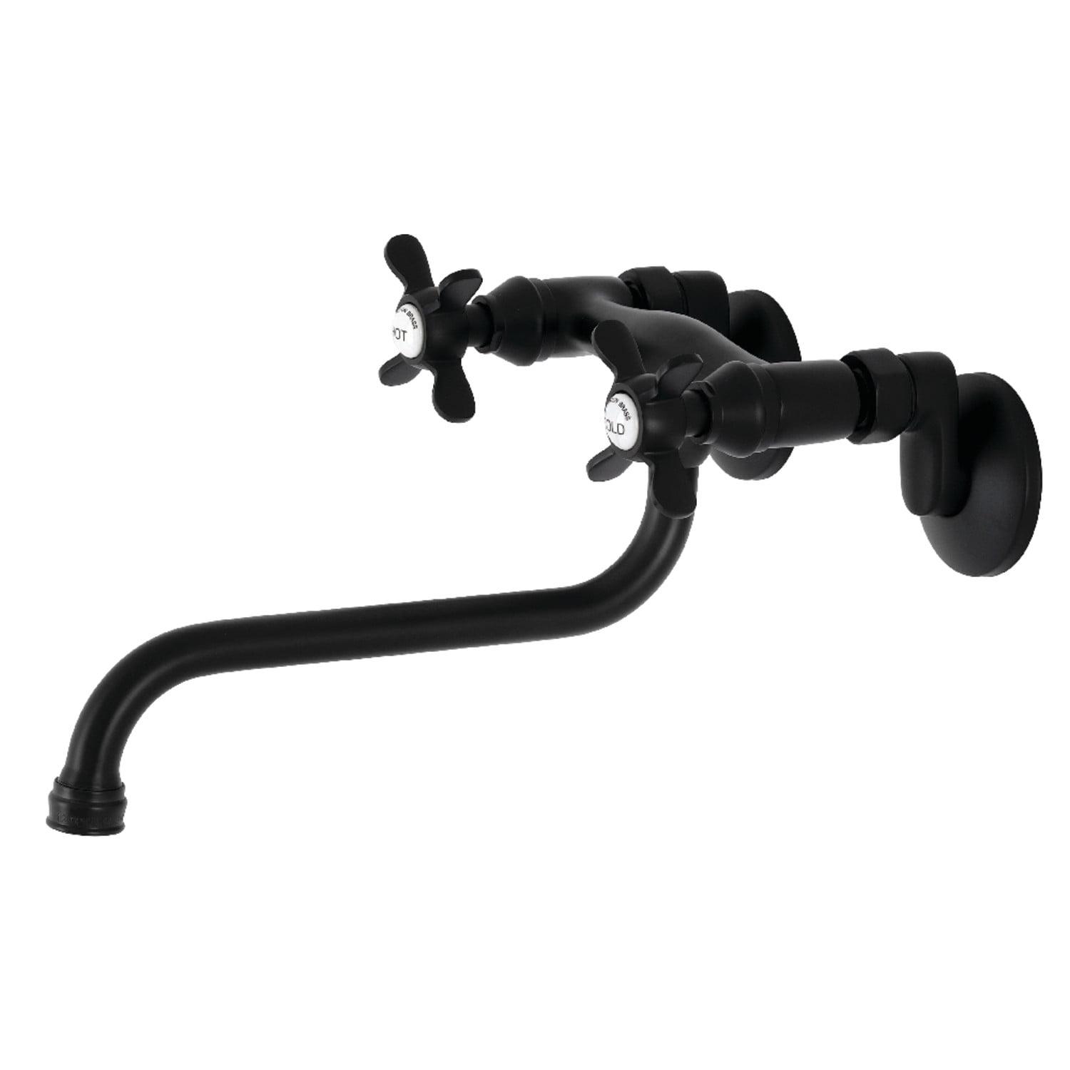 Essex Wall Mounted Bathroom Faucet with Drain Assembly