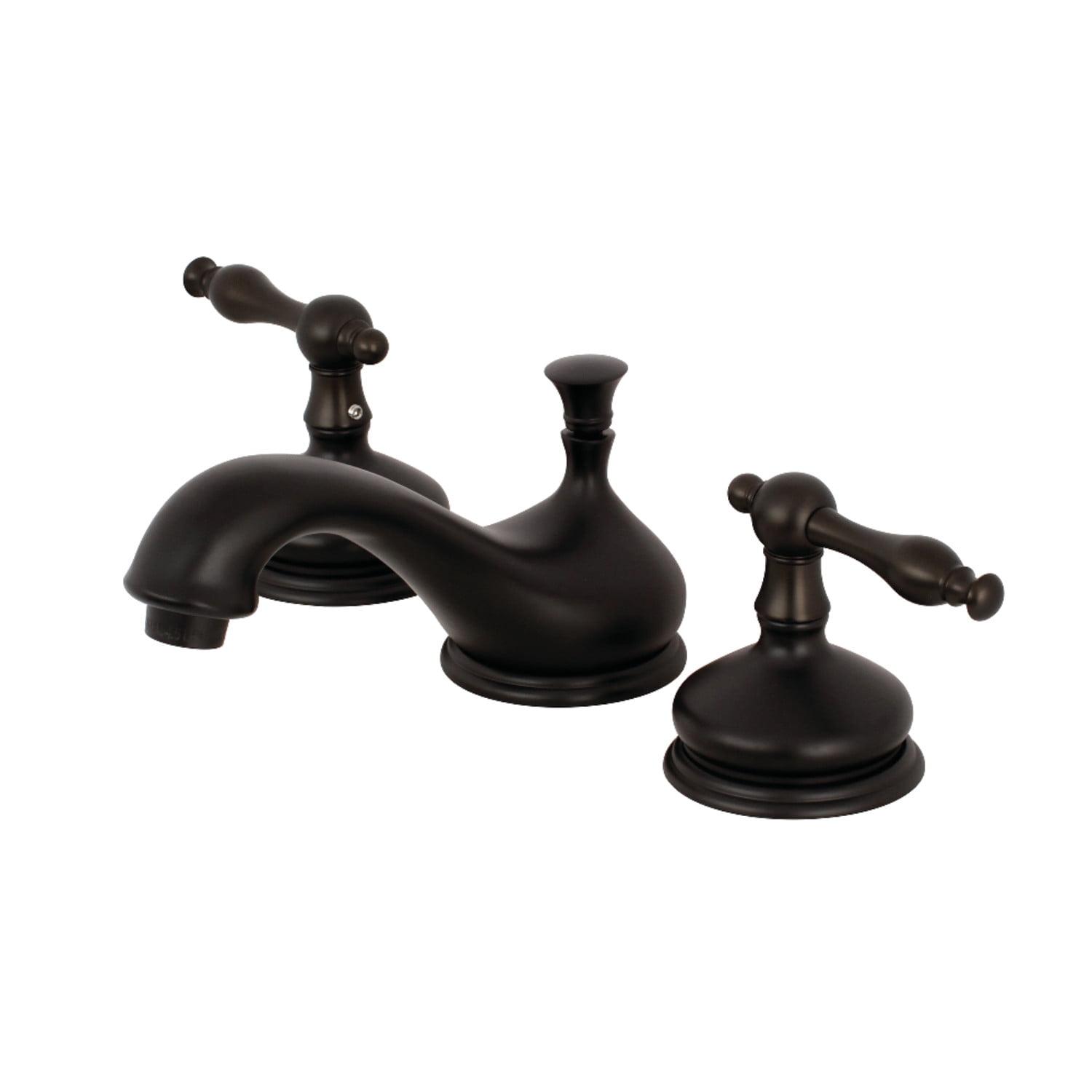 Heritage Oil Rubbed Bronze Widespread Bathroom Faucet