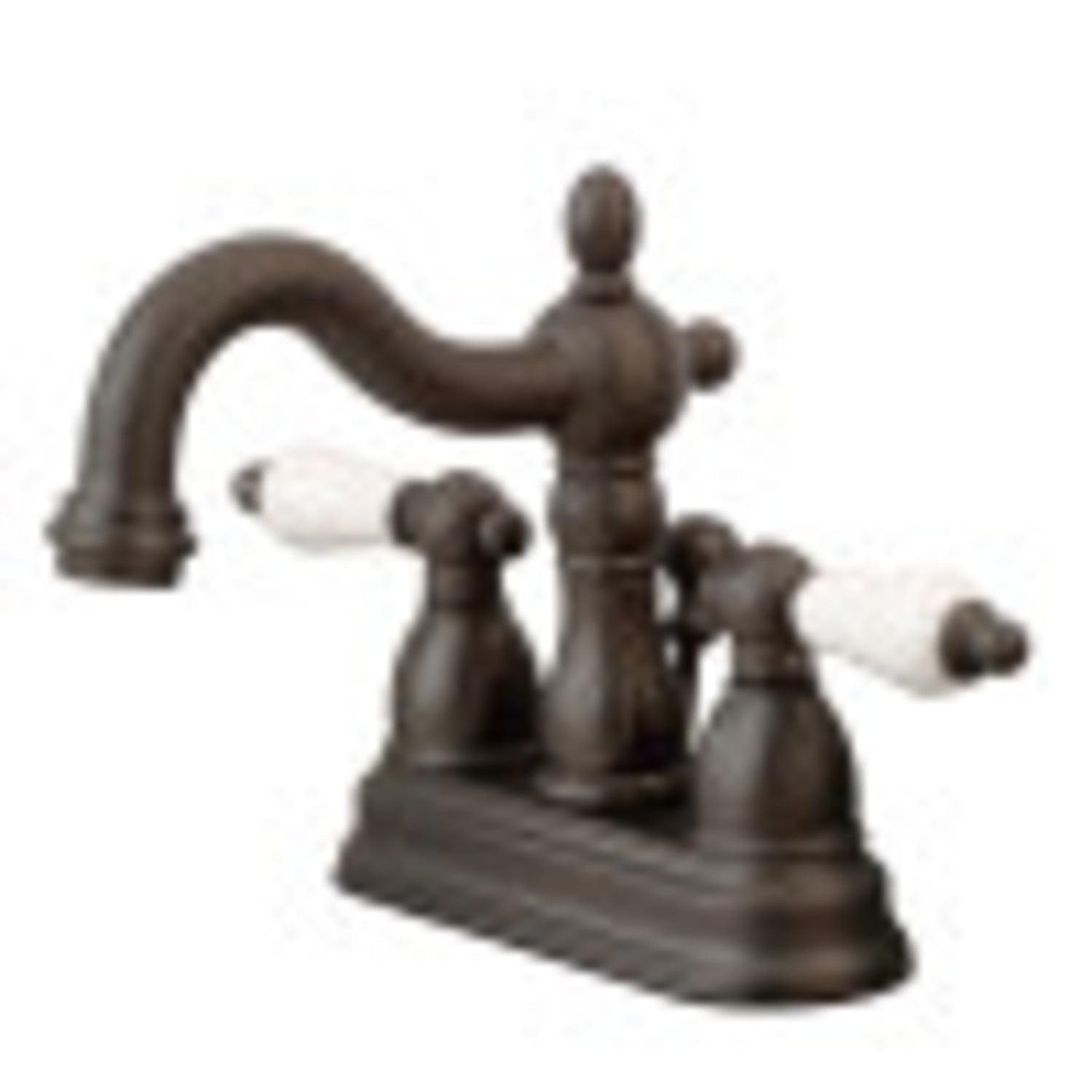 Kingston Brass KS1605PL 4 in. Centerset Bathroom Faucet, Oil Rubbed Bronze