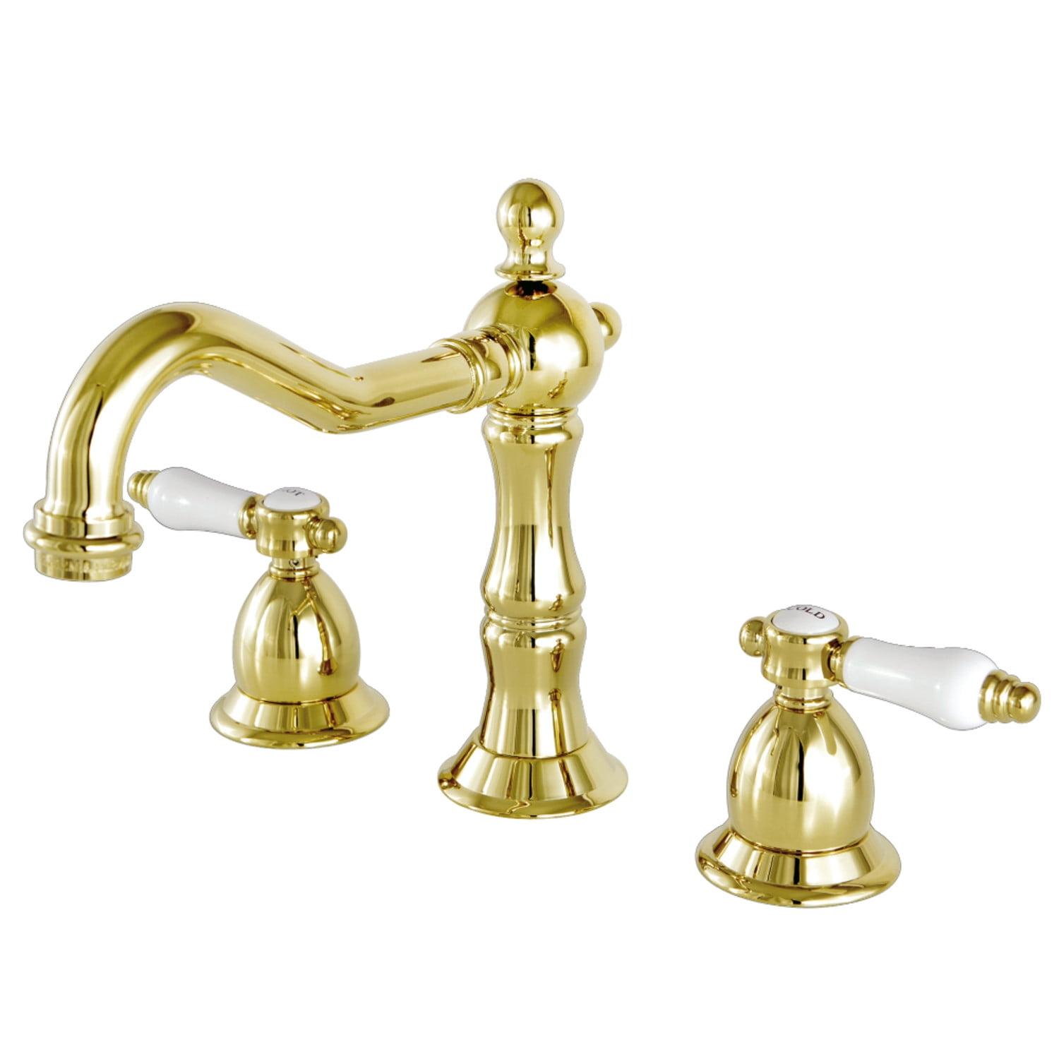 Bel-Air Traditional Polished Brass 8-Inch Widespread Bathroom Faucet