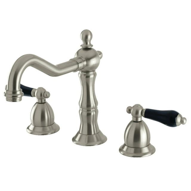 Kingston Brass Duchess Two-Handle 3-Hole Deck Mount Widespread Bathroom Faucet with Brass Pop-Up Drain