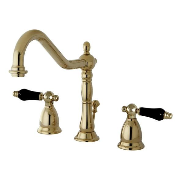 Kingston Brass Kingston Brass Duchess Two-Handle 3-Hole Deck Mount Widespread Bathroom Faucet with Brass Pop-Up Drain KS1992PKL