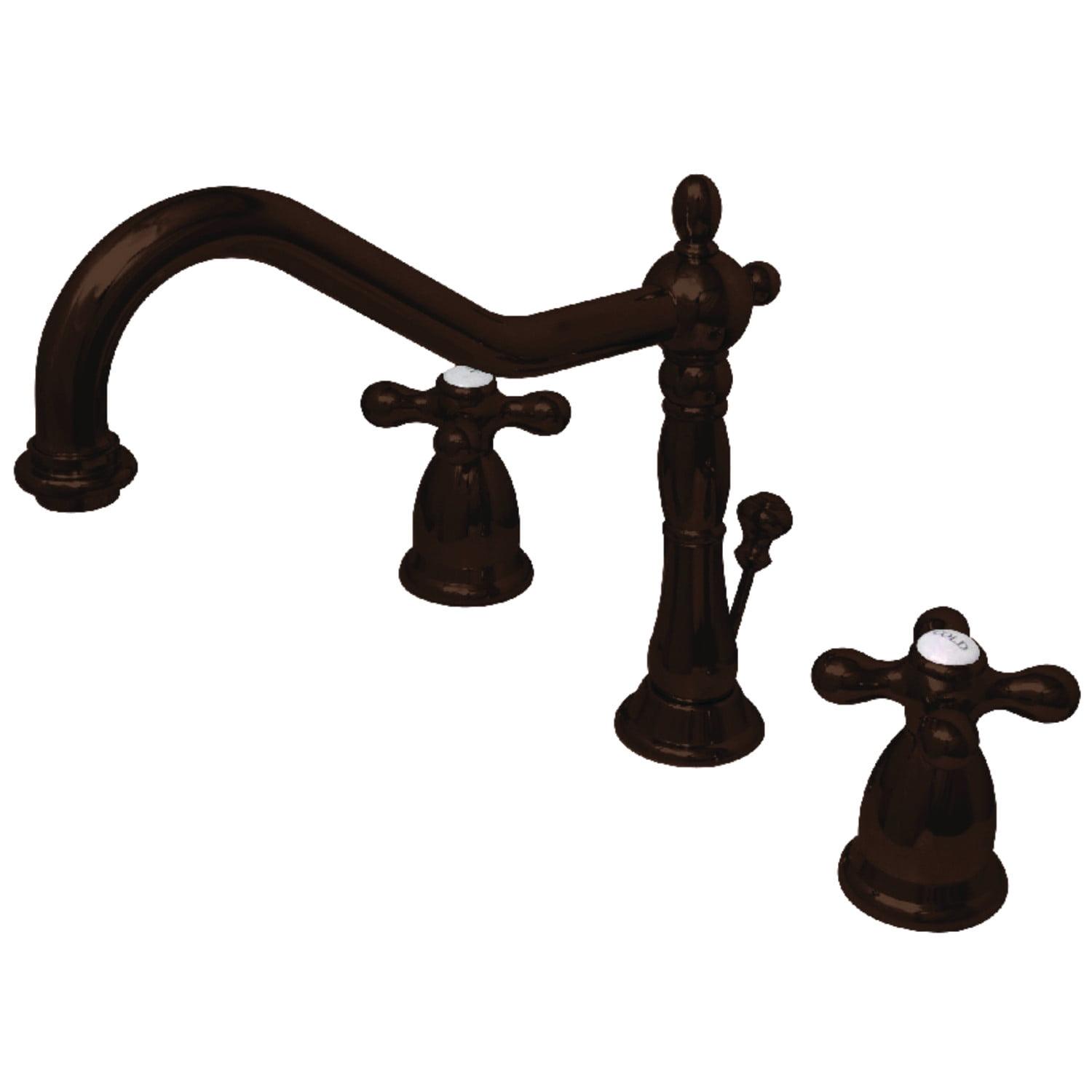 Heritage Widespread Bathroom Faucet with Drain Assembly