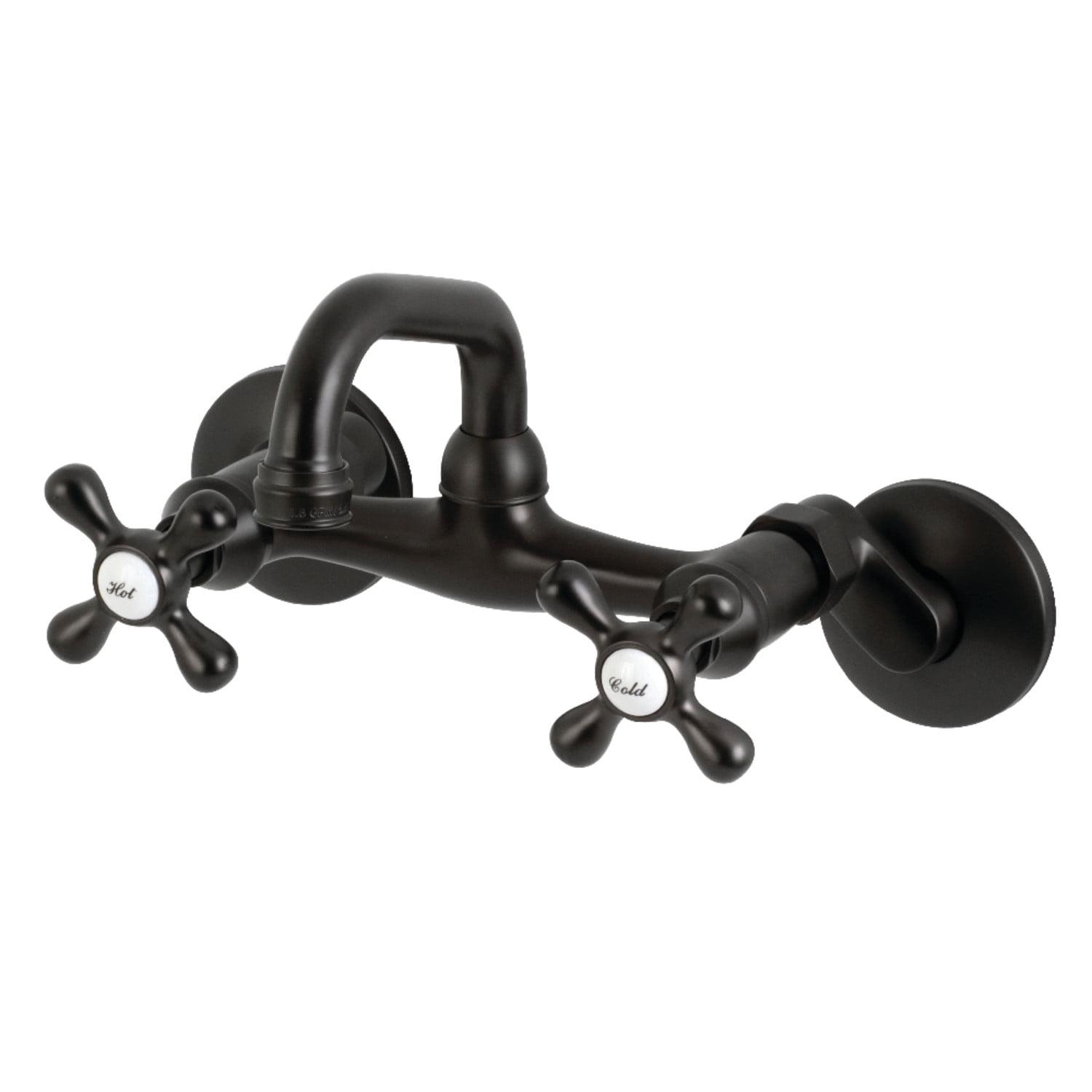 Kingston Brass Kingston Two-Handle 2-Hole Wall Mount Bar Faucet