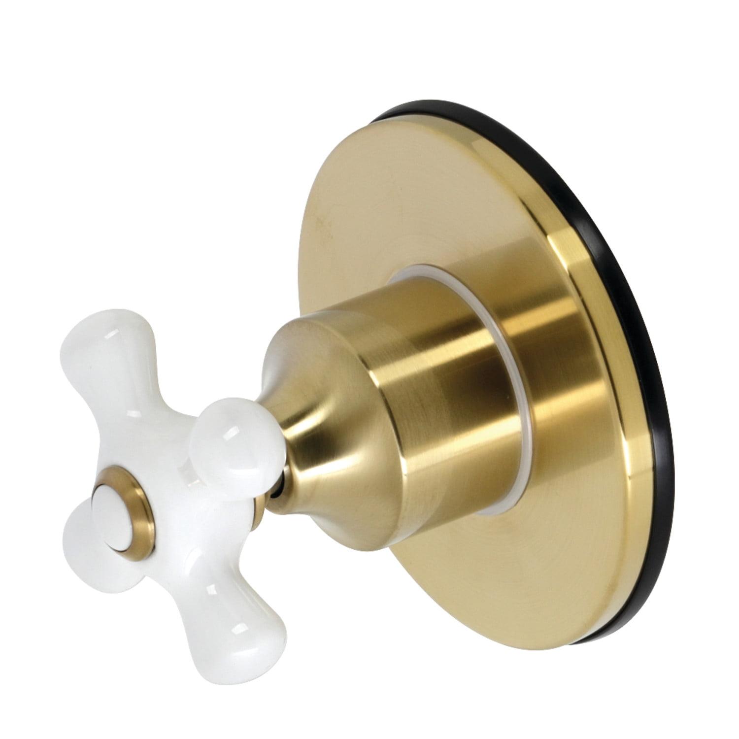 Kingston Brass Single-Handle Wall Mount Three-Way Diverter Valve with Trim Kit