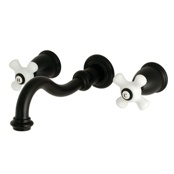 Kingston Brass Vintage Two-Handle 3-Hole Wall Mount Bathroom Faucet
