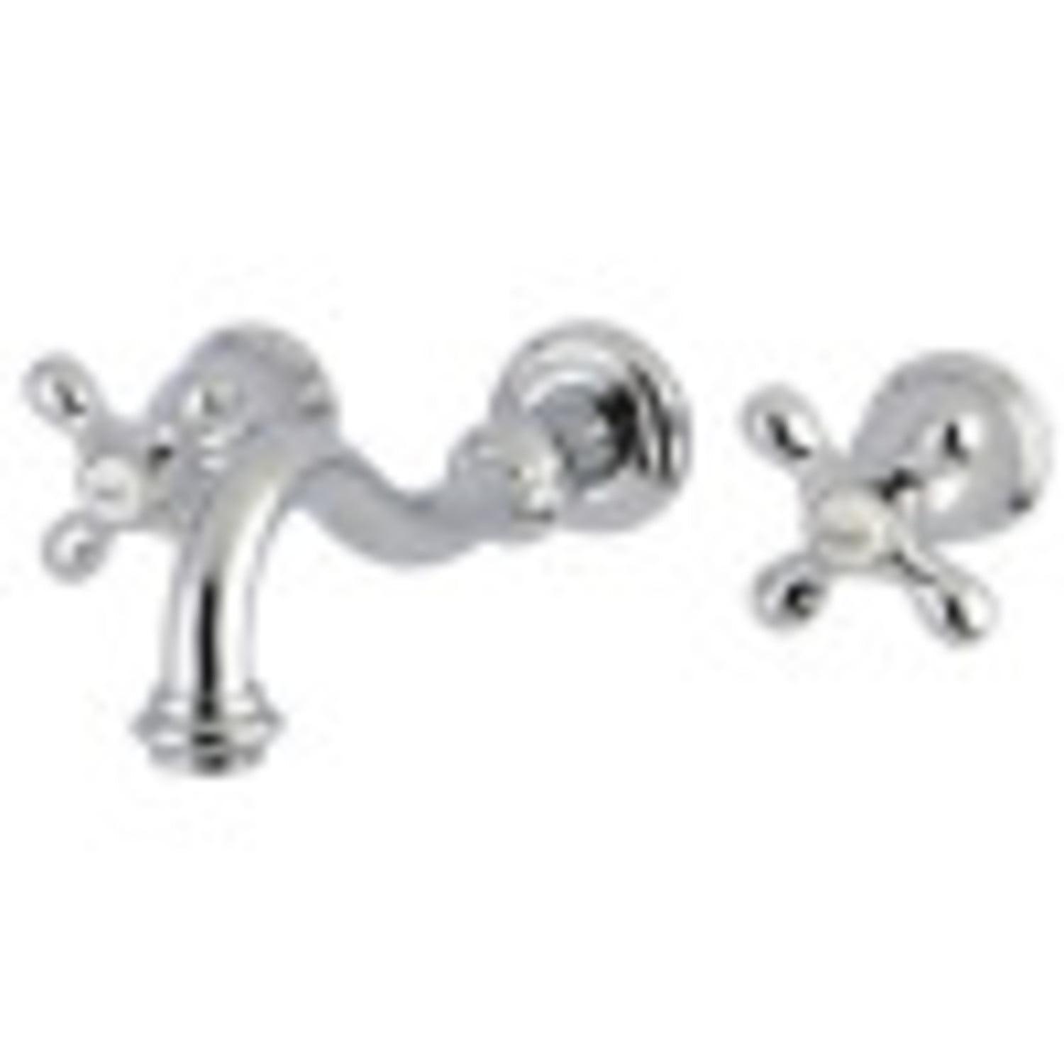 Kingston Brass Vintage Two-Handle 3-Hole Wall Mount Bathroom Faucet