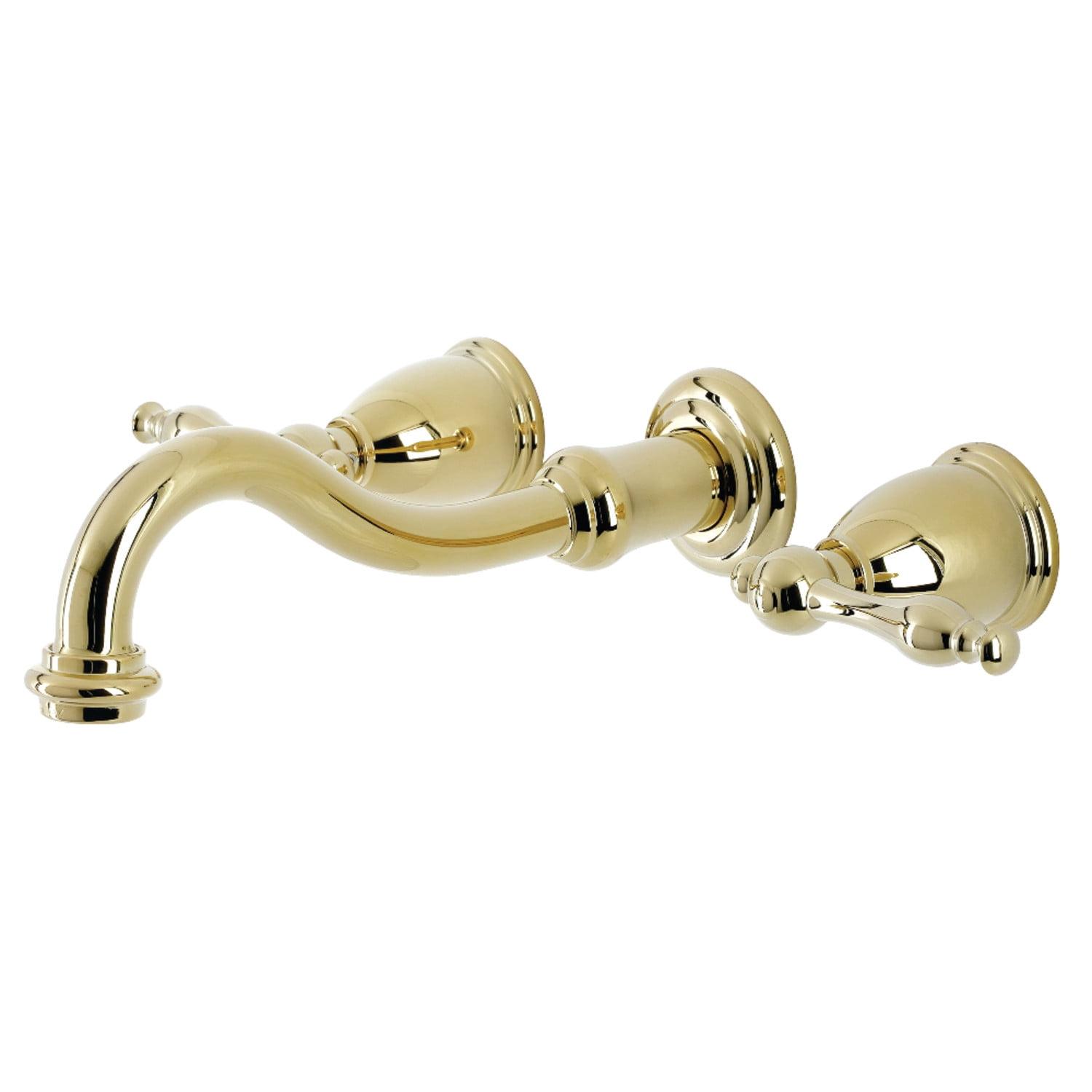 Kingston Brass Vintage Two-Handle 3-Hole Wall Mount Bathroom Faucet