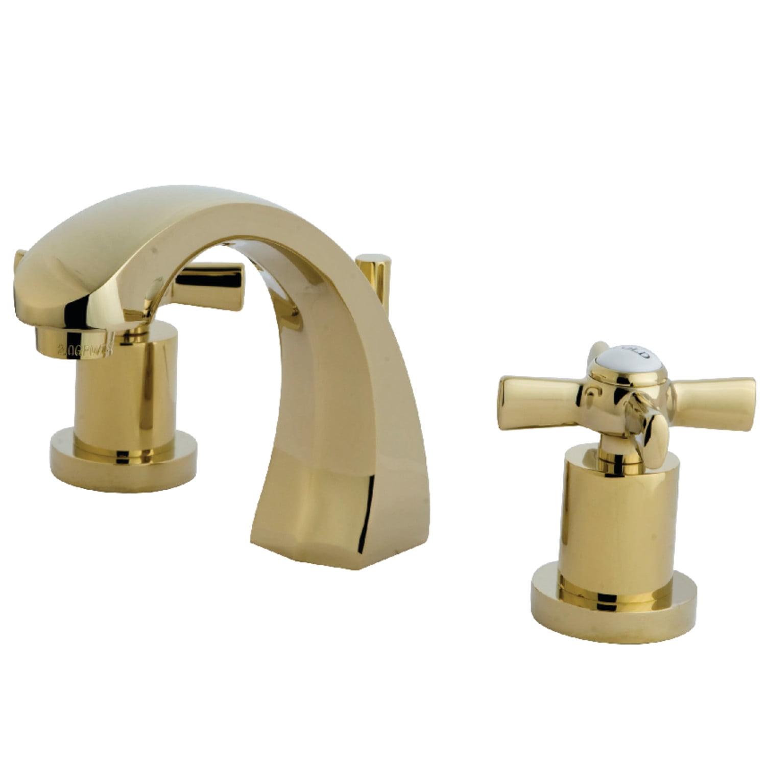 Elegant Millennium 8-Inch Widespread Antique Brass Bathroom Faucet