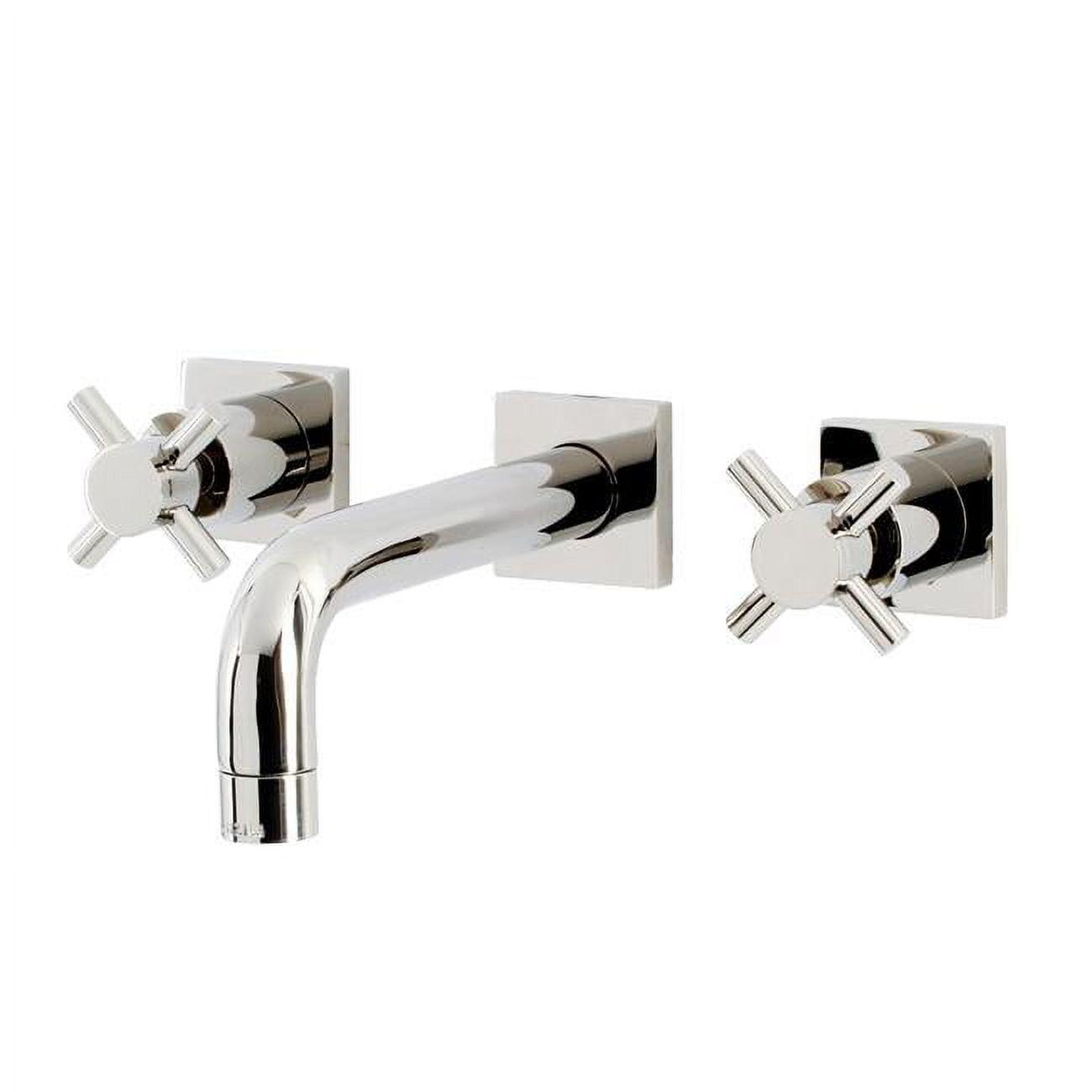 Concord Polished Nickel Modern Wall Mount Bathroom Faucet