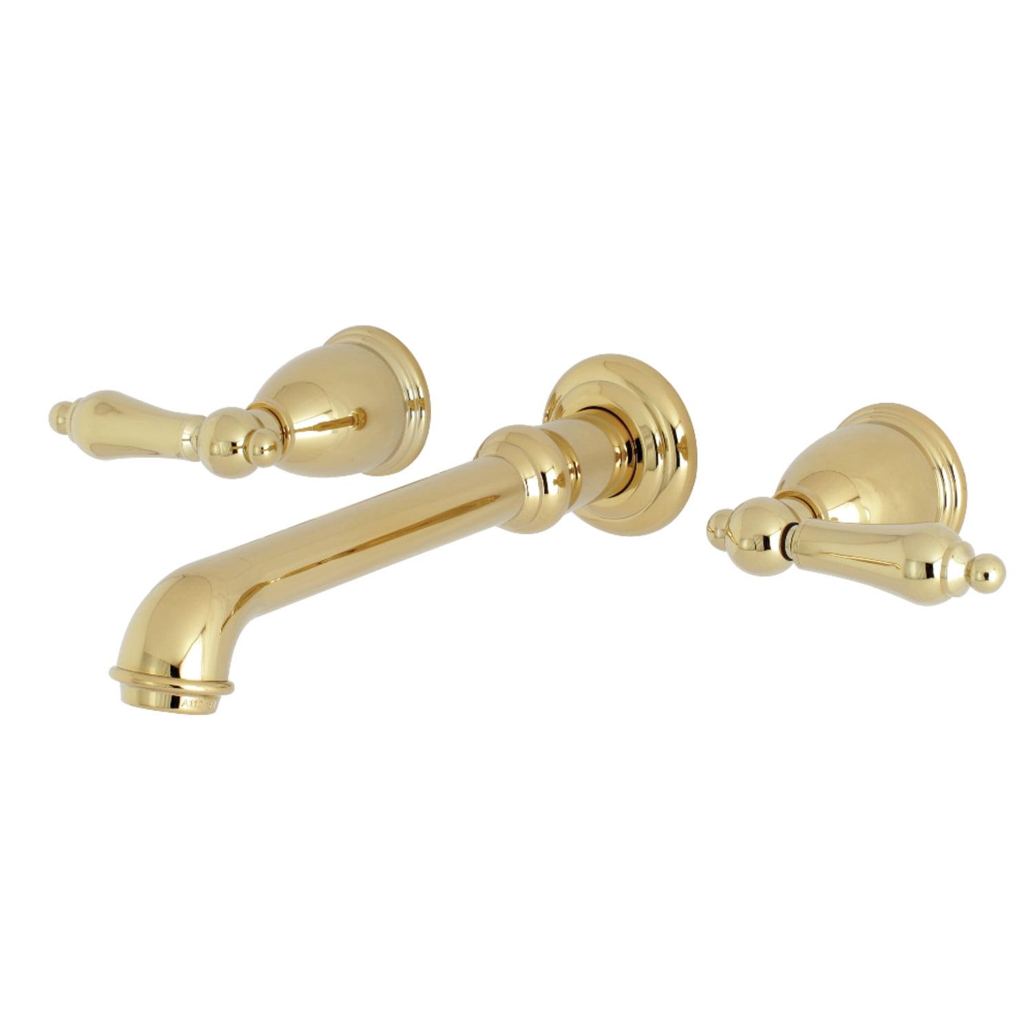 Kingston Brass English Country Two-Handle 3-Hole Wall Mount Bathroom Faucet